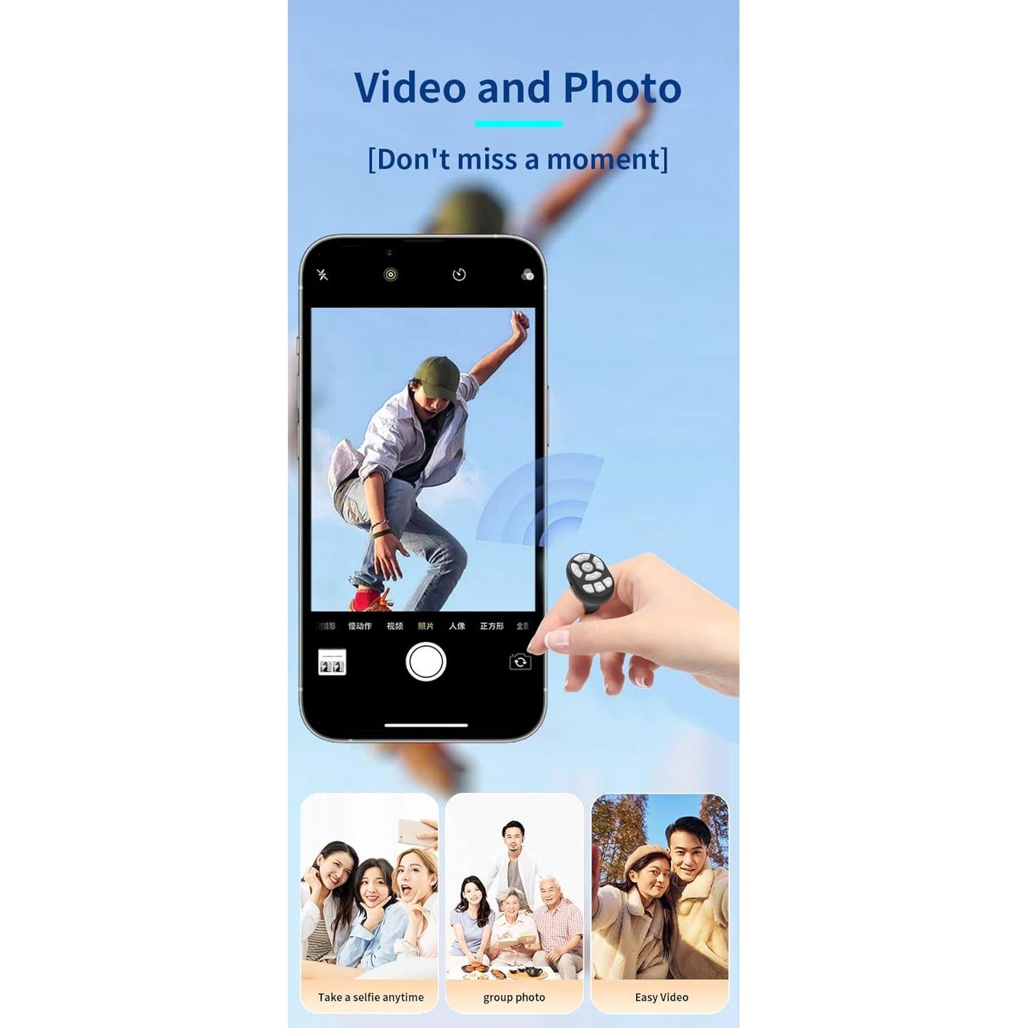 Control Remoto Inalámbrico Bluetooth NOVZIX S29 Rosa