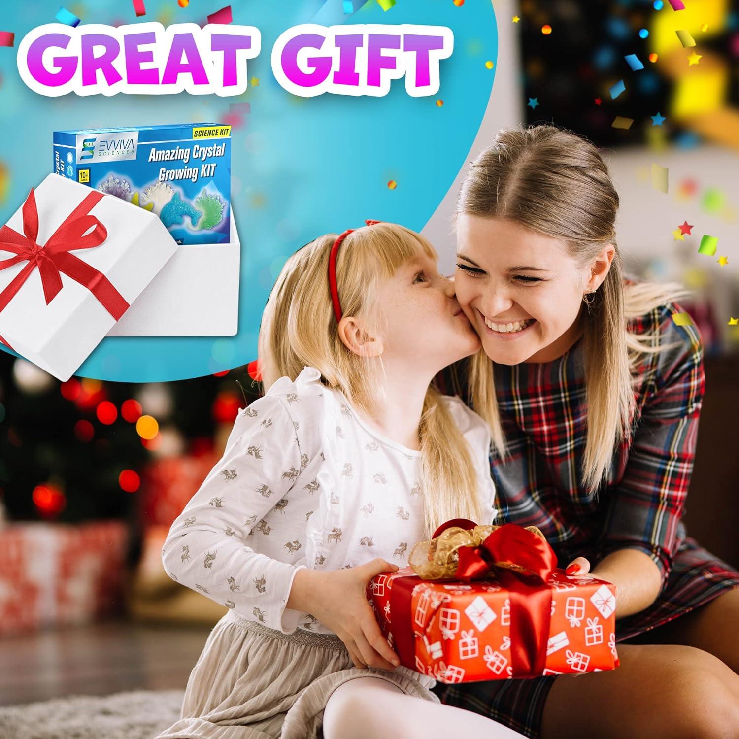 Kit de Crecimiento de Cristales Evviva Sciences - Set Educativo STEM