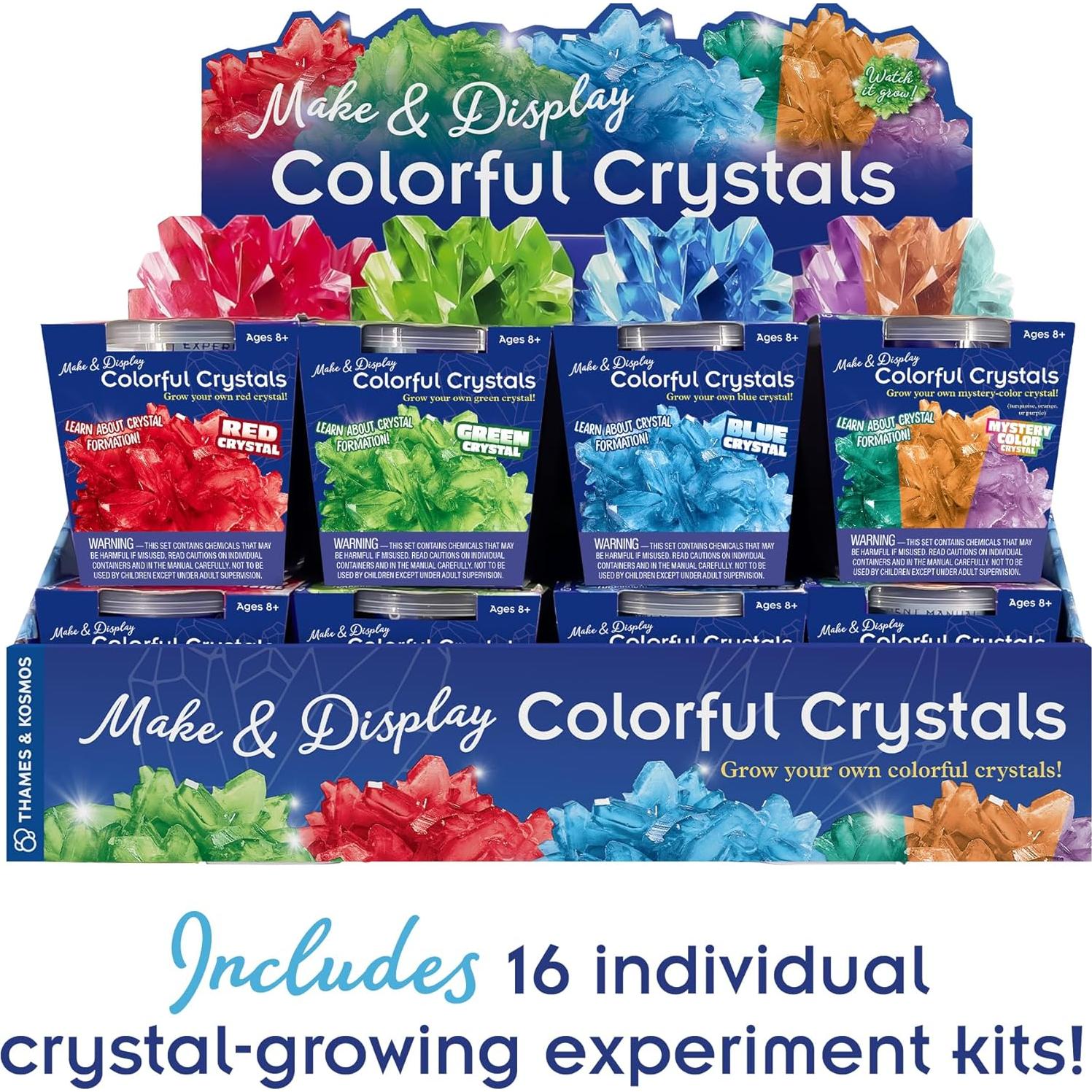 Set de Regalo Thames & Kosmos para Hacer Cristales STEM - 16 Kits