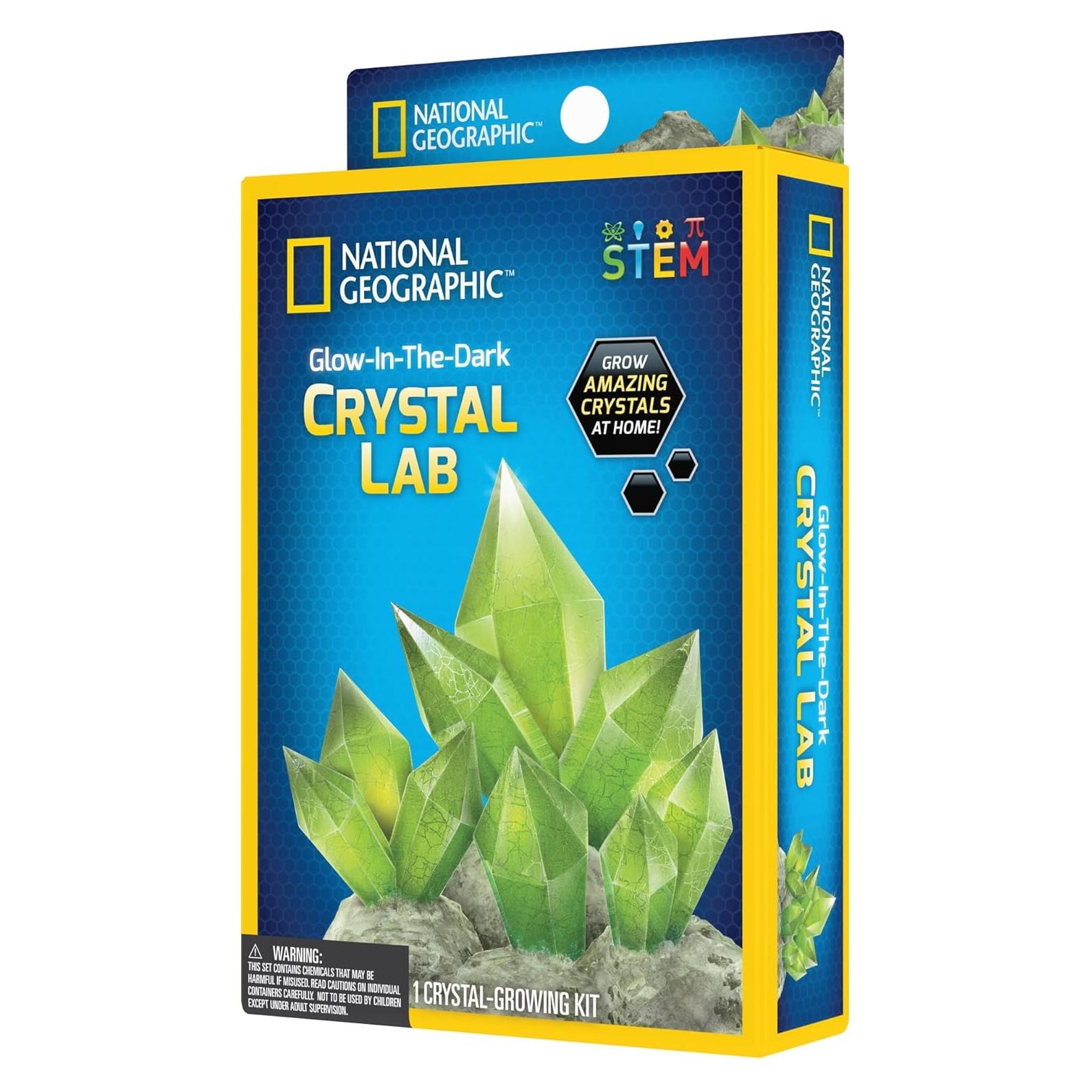 Kit de Cristales Brillantes Nat Geo - Geología y Química