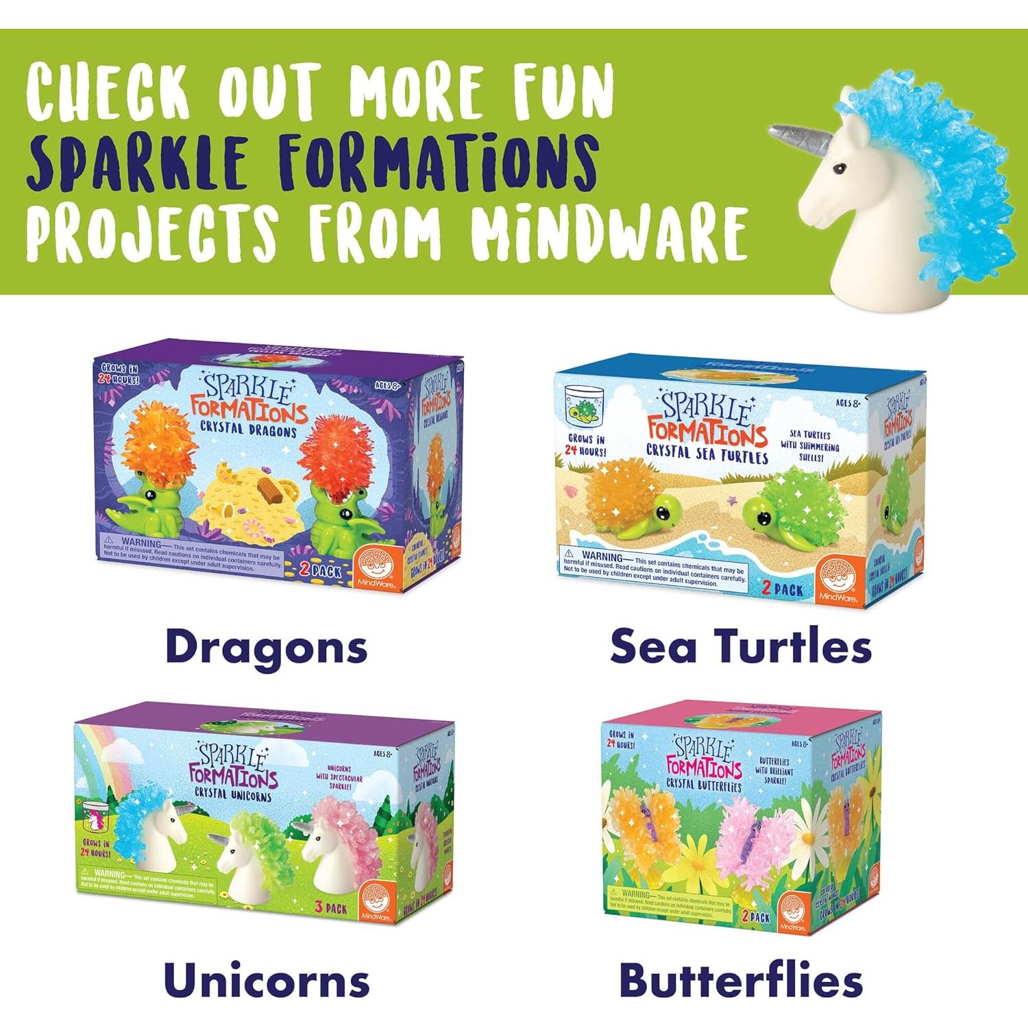 Kits de Crecimiento de Cristales MindWare Dinosaurios - 10 Piezas