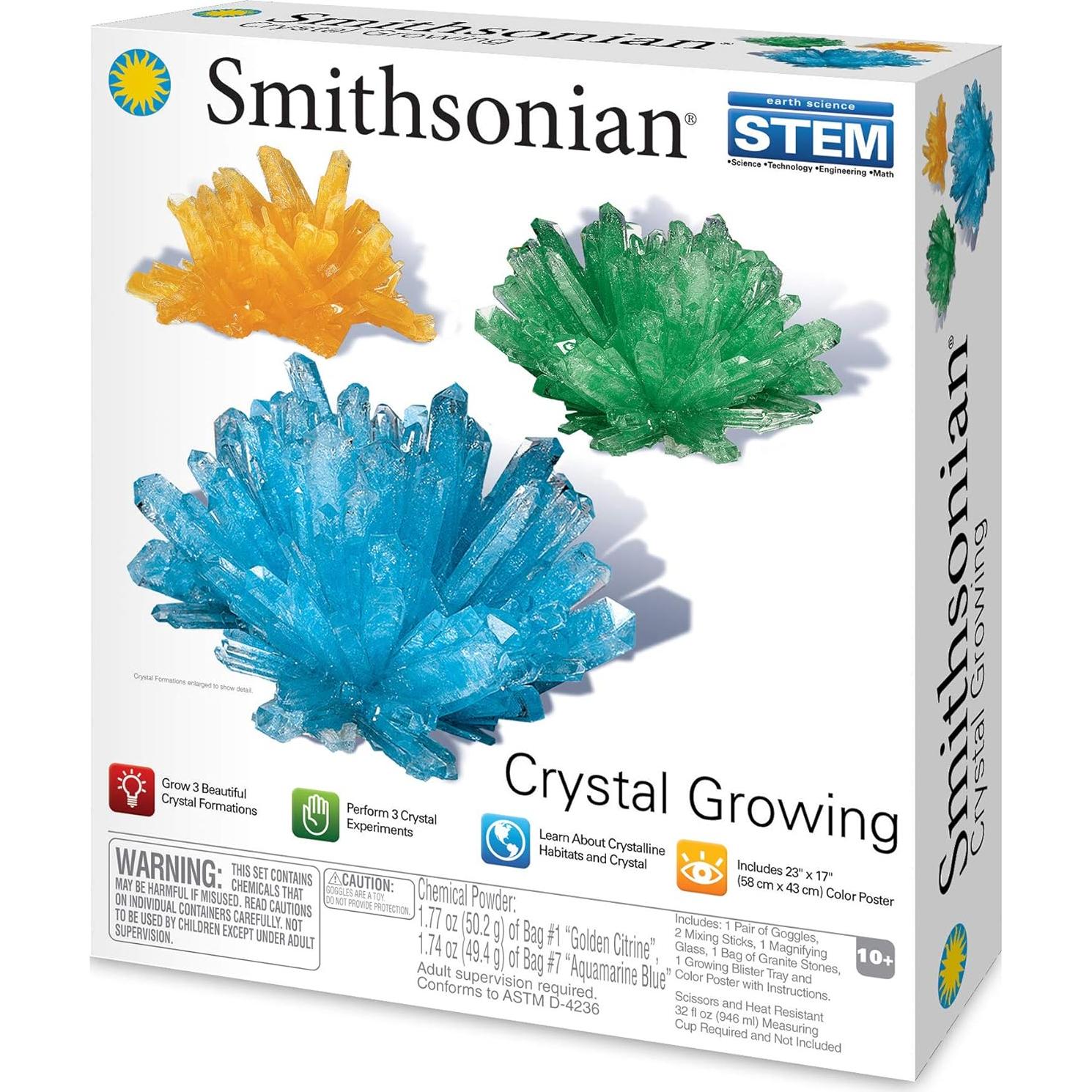 Kit de Crecimiento de Cristales NSI - Citrino, Esmeralda y Aguamarina