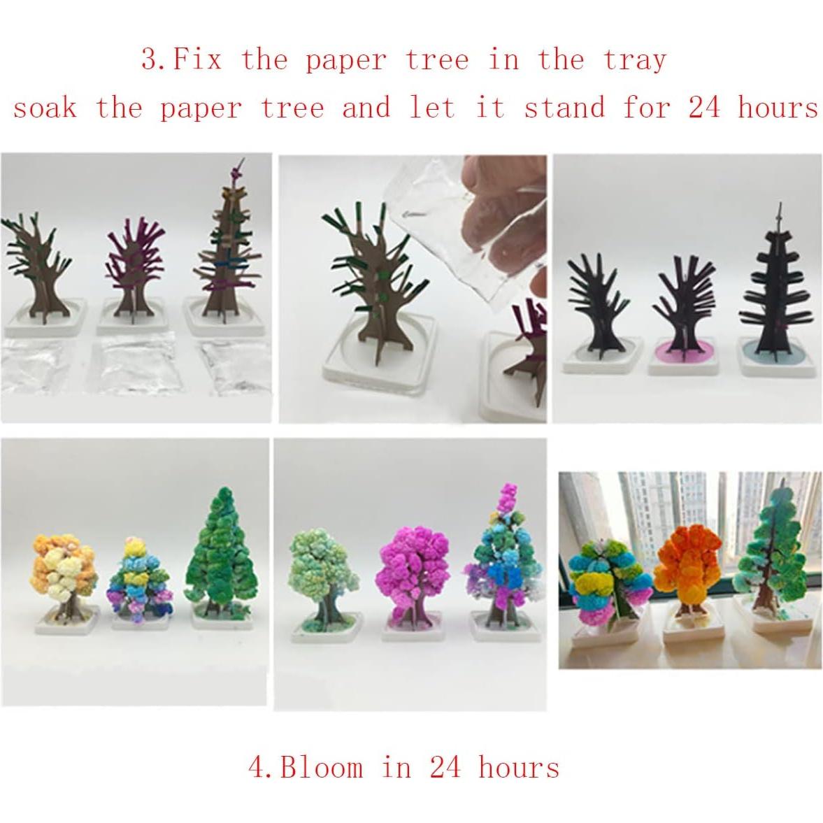 Mini Árbol de Navidad Creciente Geduochn 17x10 cm Juguete