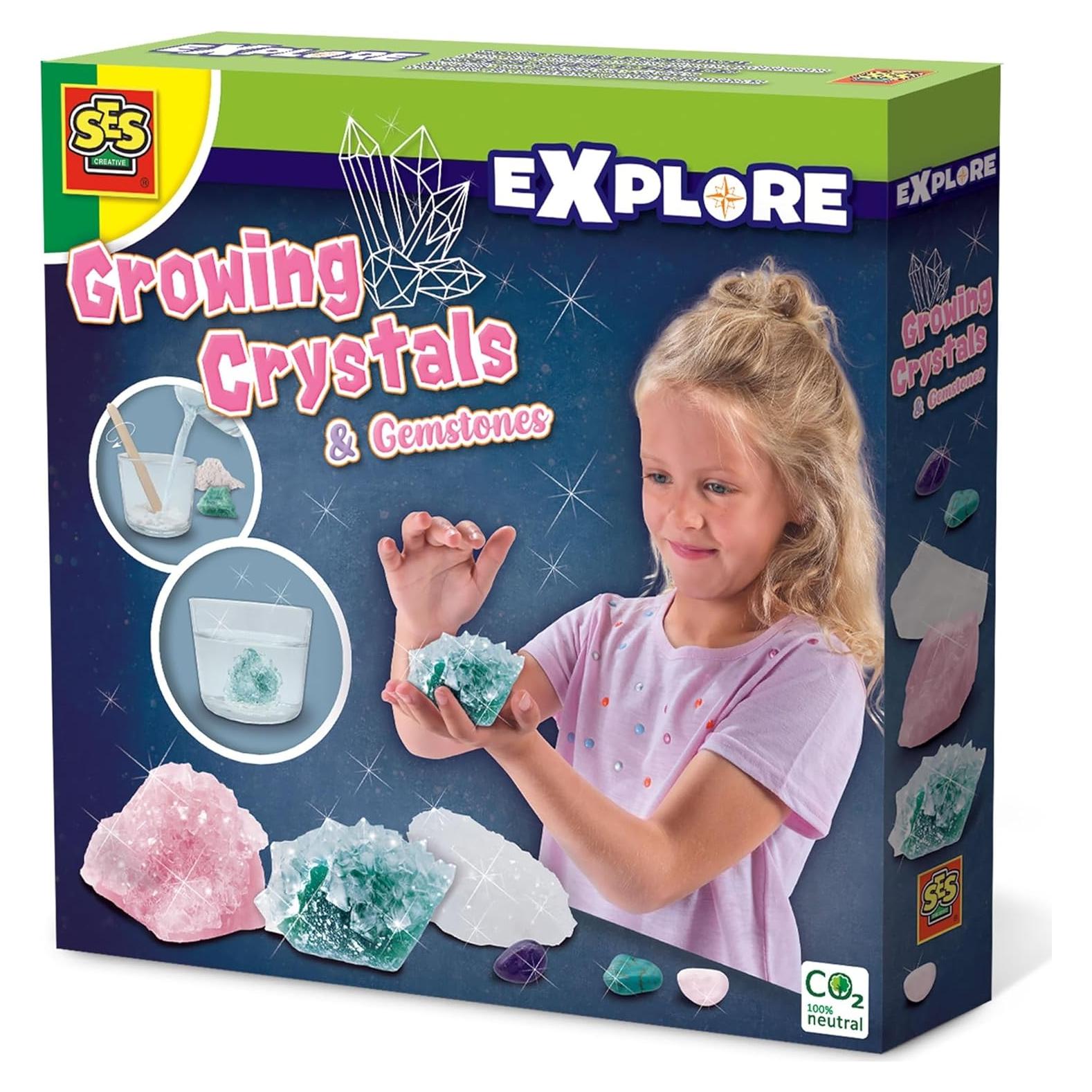 Kit de Crecimiento de Cristales SES Creativo - 3 Cristales Gigantes