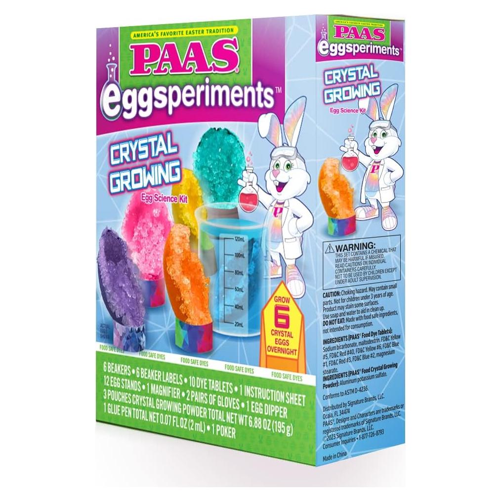 Kit de Ciencia PAAS para Crecimiento de Cristales de Huevos