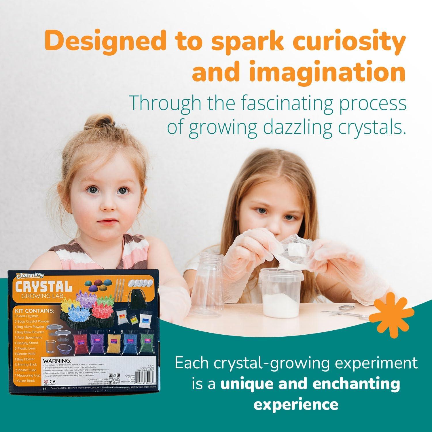 Kit de Crecimiento de Cristales Channie - Ciencia STEM 8-15 Años