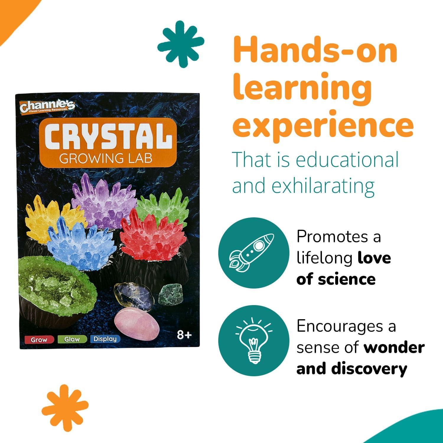 Kit de Crecimiento de Cristales Channie - Ciencia STEM 8-15 Años