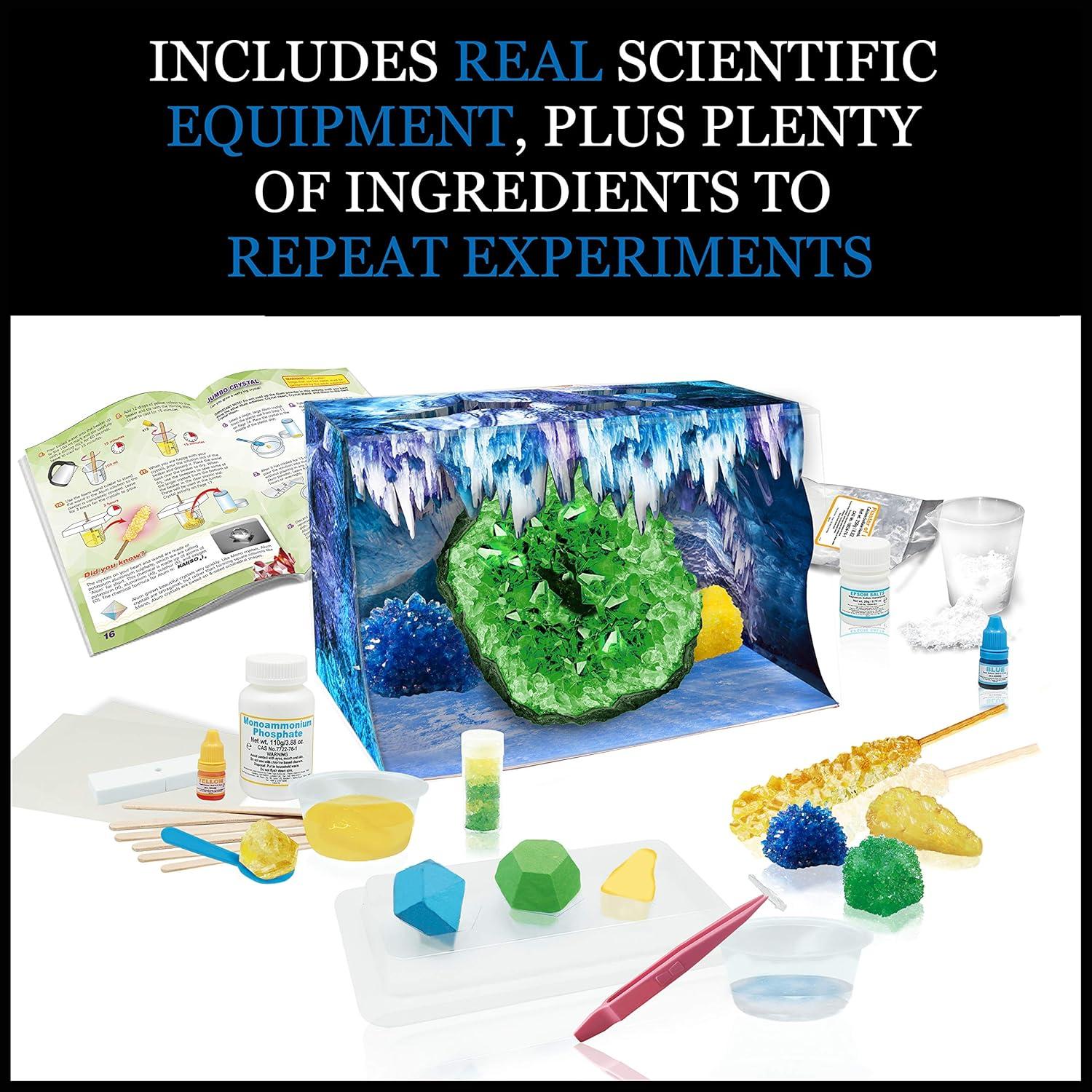 Kit de Ciencia Ambiental Salvaje - Crecimiento de Cristales 8+