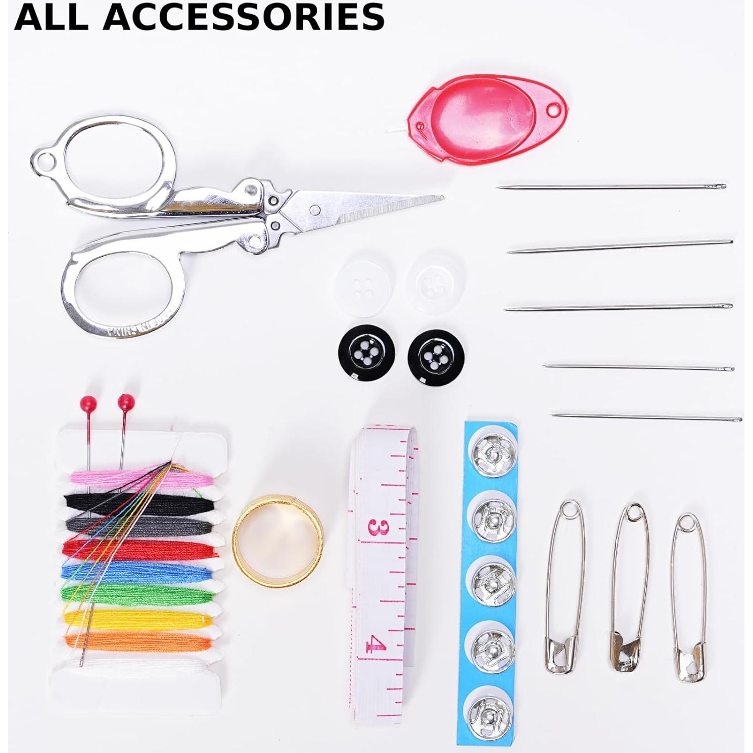 Kit de Costura de Viaje Veapils 38 Piezas Portátil Mini