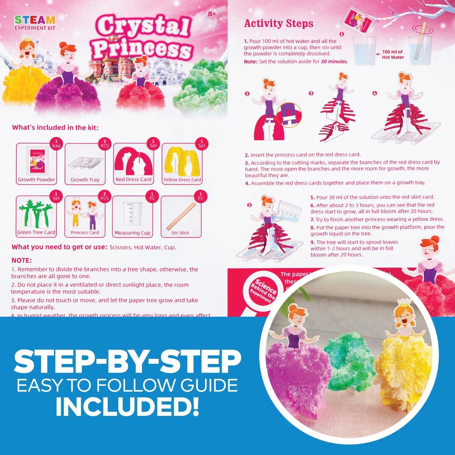 Kit de Crecimiento de Cristales de Princesa Fun Express - 3 Piezas