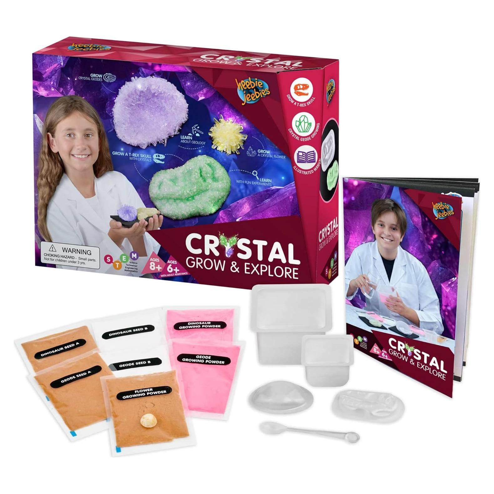 Kit de Crecimiento de Cristales Heebie Jeebies - 3 Formas para Niños 8+