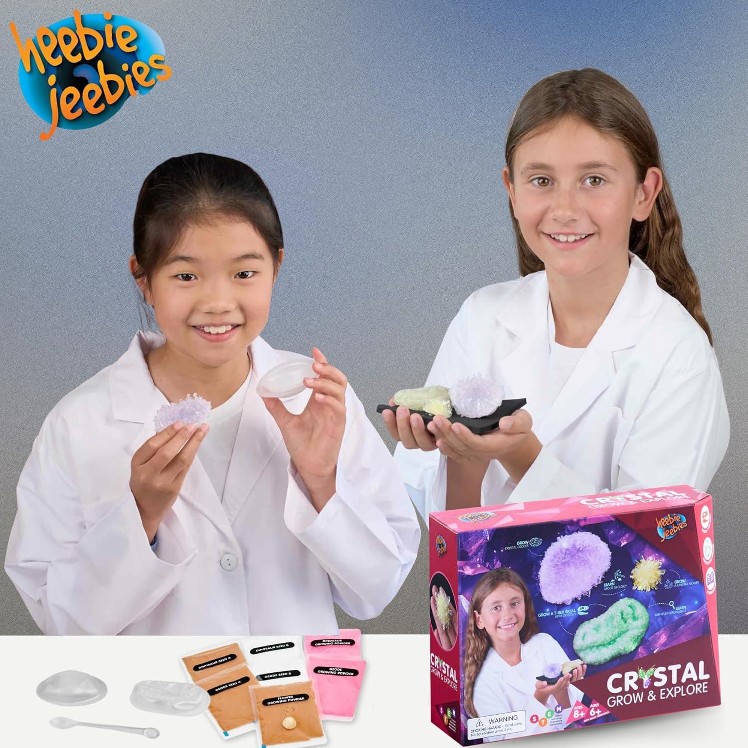 Kit de Crecimiento de Cristales Heebie Jeebies - 3 Formas para Niños 8+