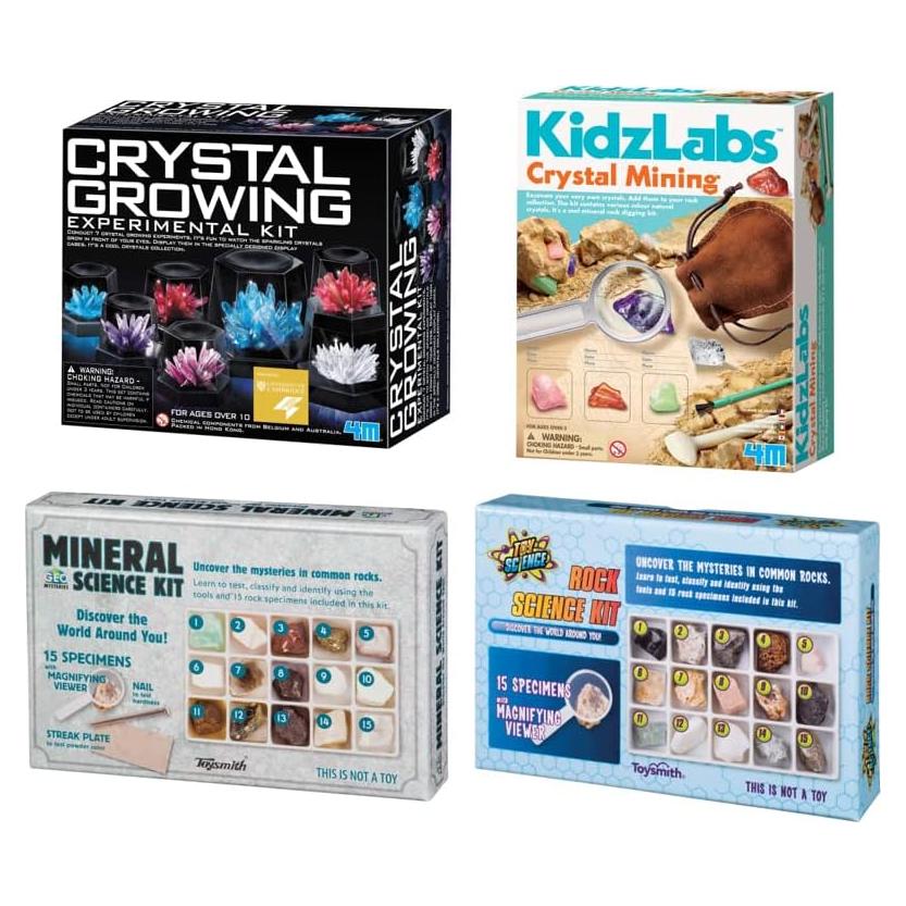Kit de Crecimiento de Cristales Toysmith - Ciencia de Minerales y Rocas