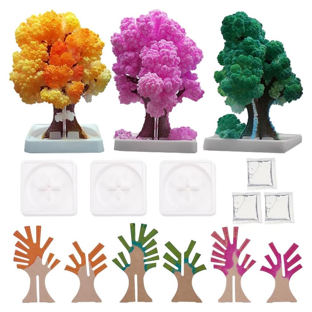 Kit de Crecimiento de Cristales WEBEEDY - 3 Árboles de Cristal