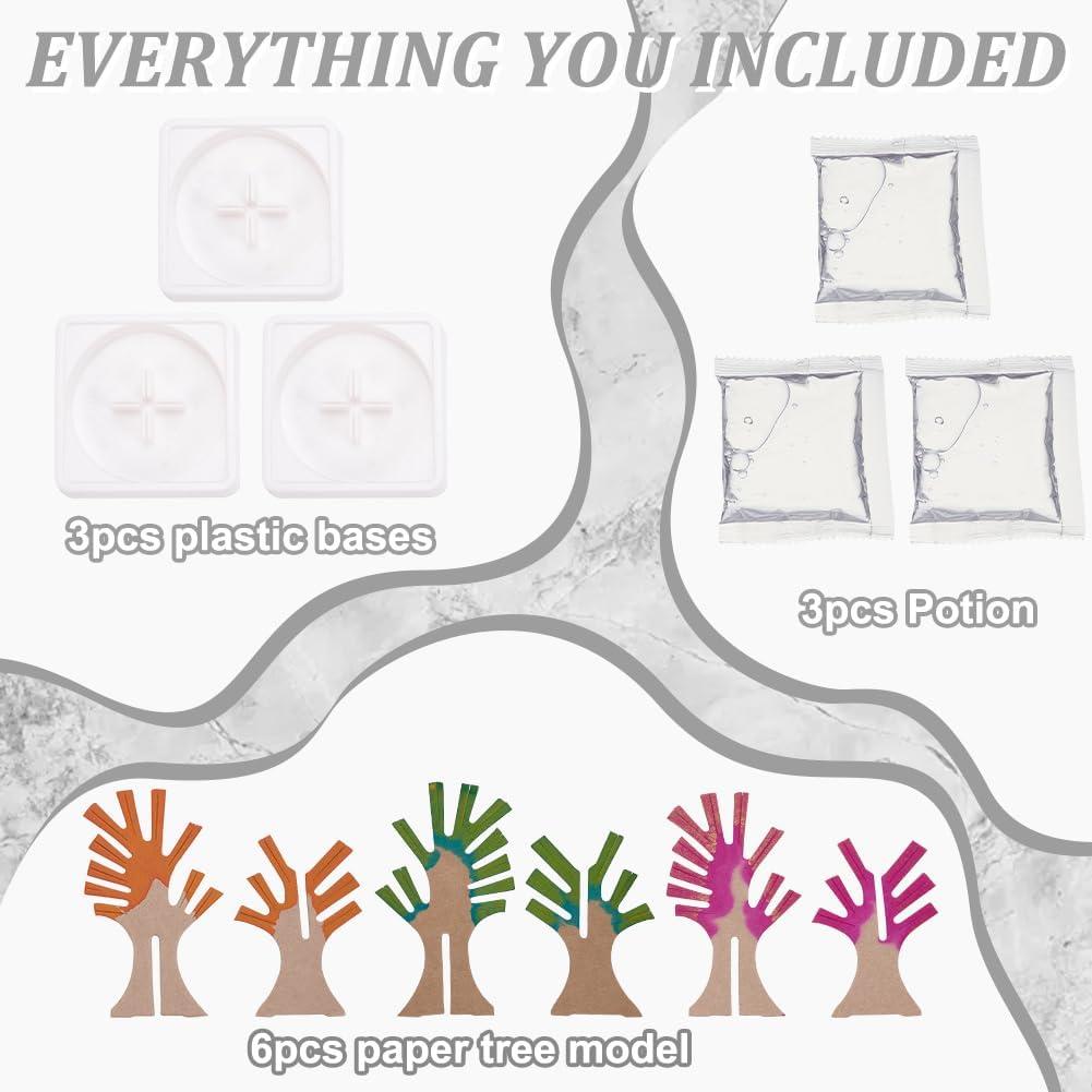 Kit de Crecimiento de Cristales WEBEEDY - 3 Árboles de Cristal