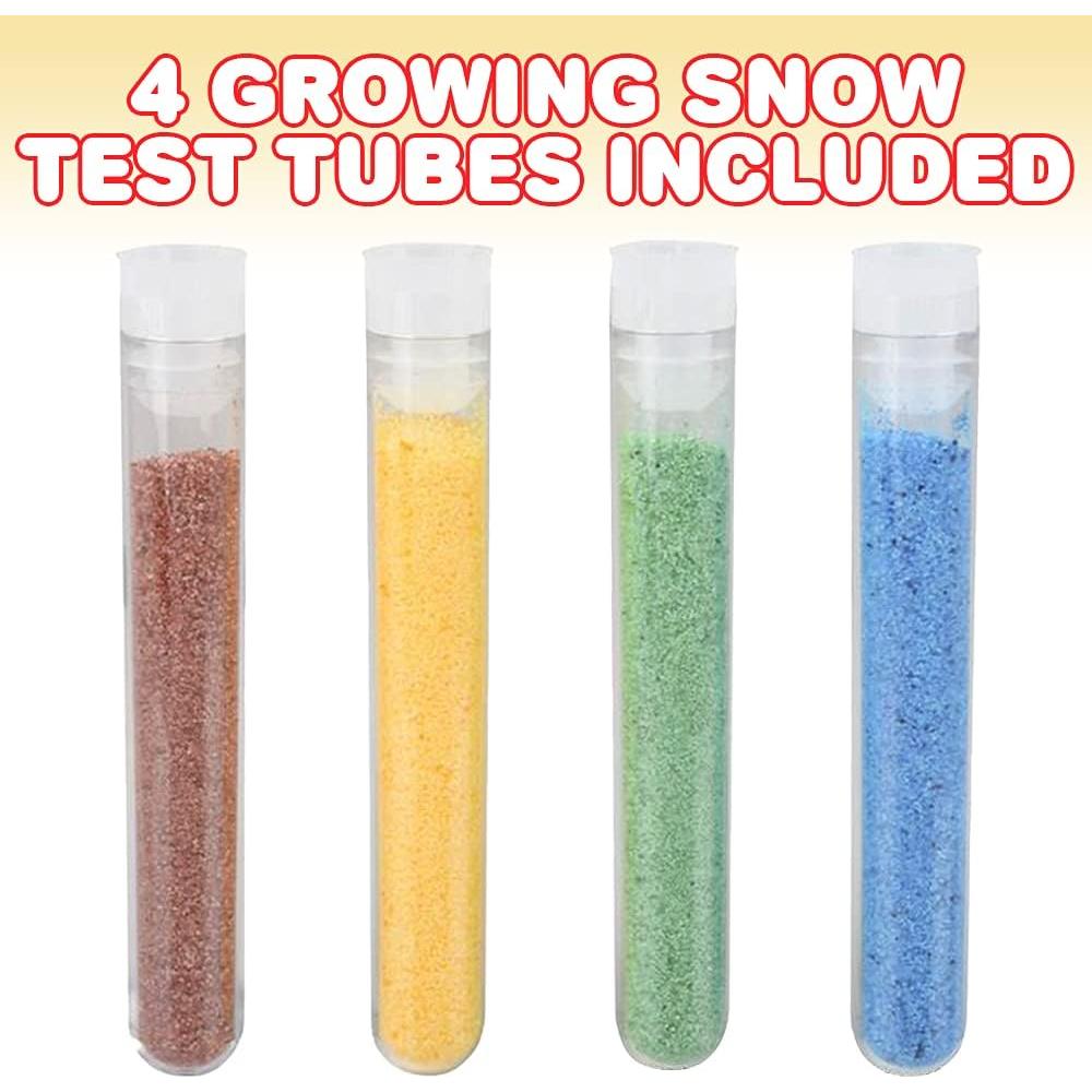 Set de 4 Tubos de Prueba de Cristales de Nieve ArtCreativity