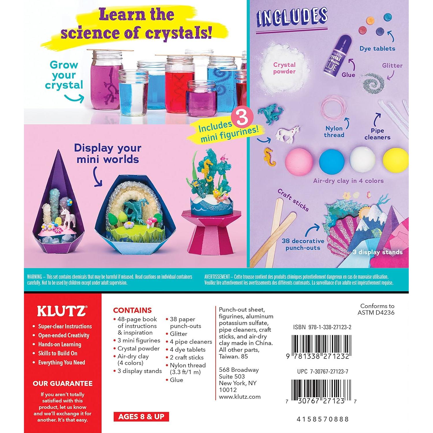 Kit de Manualidades Klutz Crea Mundos de Cristal Miniatura