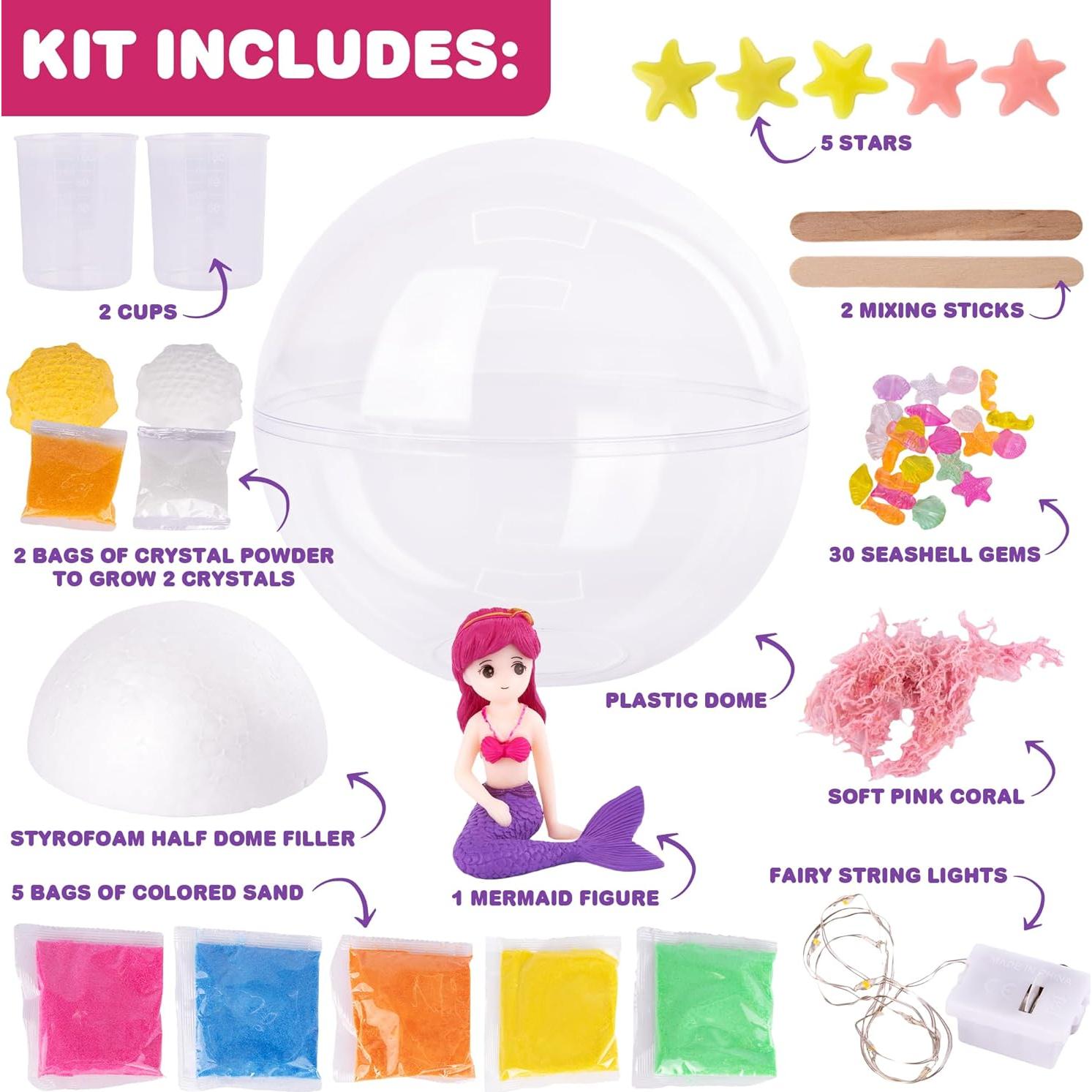 Kit de Terrario de Sirena ArtCreativity con Cristales y Luces