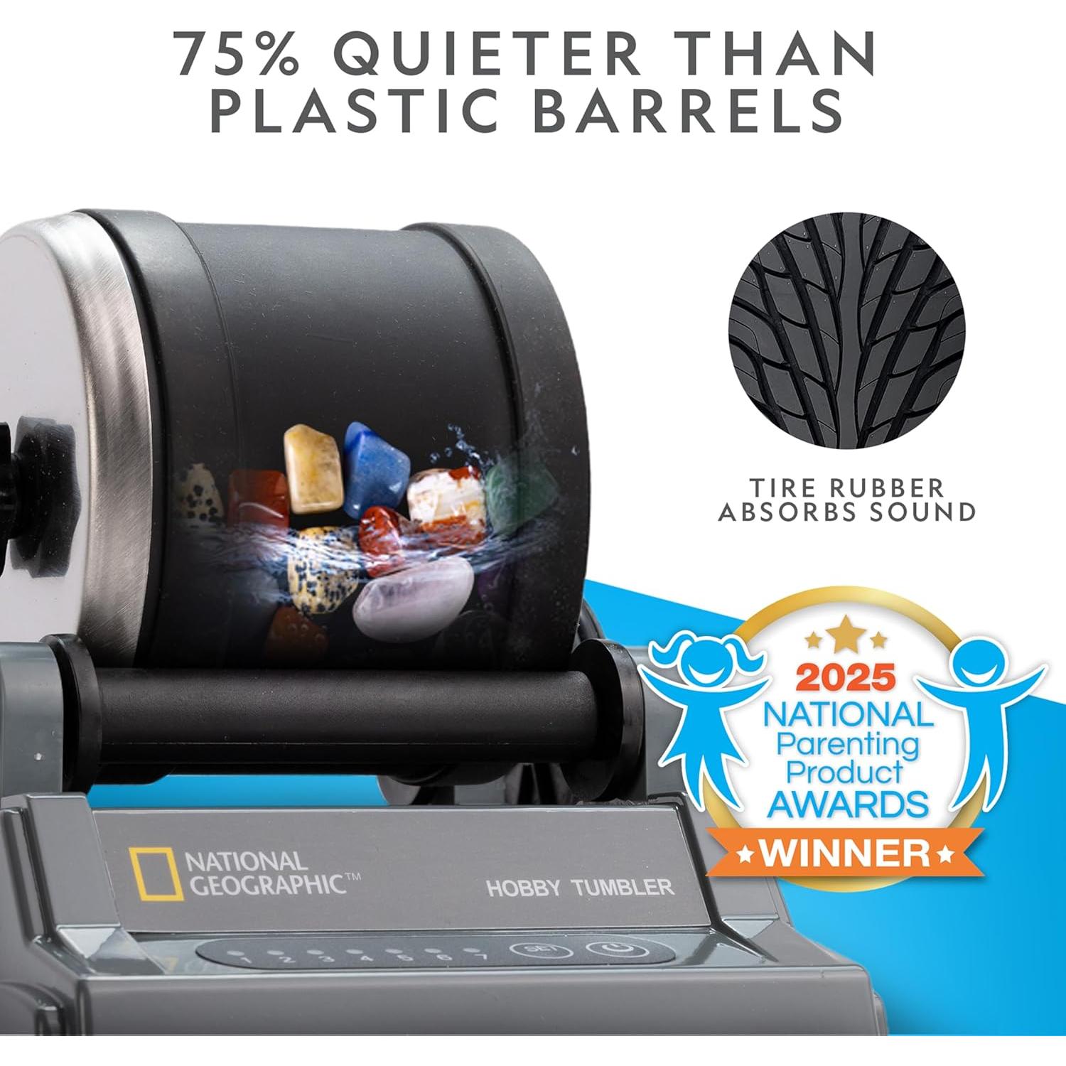 Kit de Pulido de Rocas Blue Marble NG - Hobby, 9 Gemas, 4 Granos