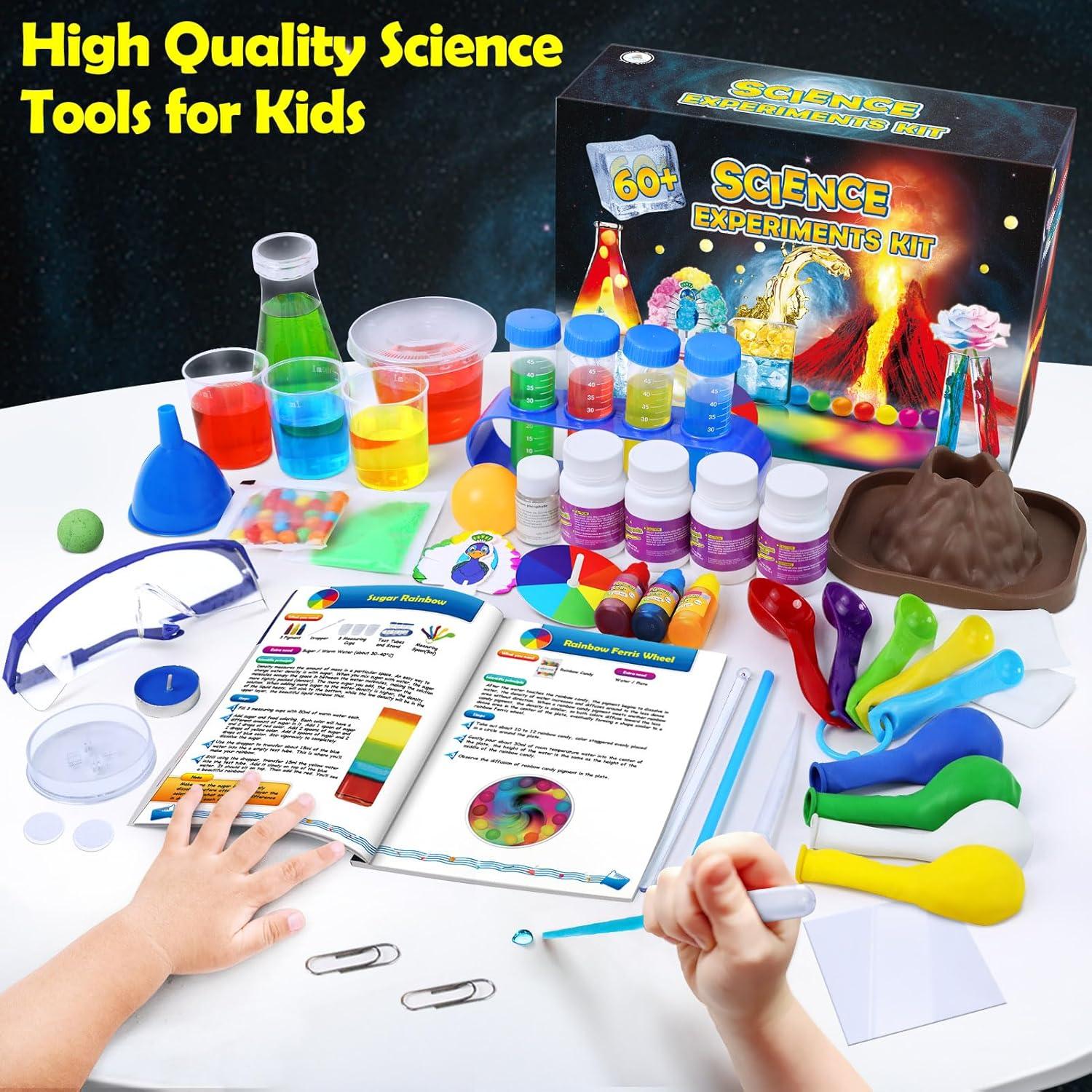 Kit de Experimentos Científicos UNGLINGA 60+ para Niños