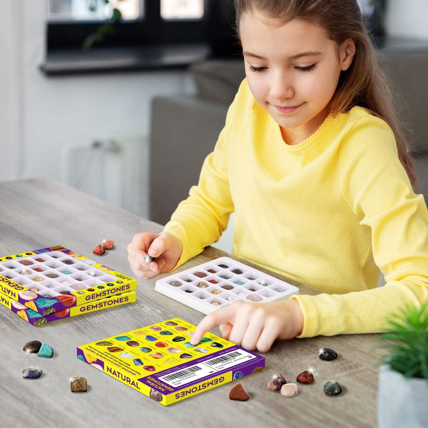 Set de Gemas y Minerales XXTOYS 25PCS para Niños 6-12 Años