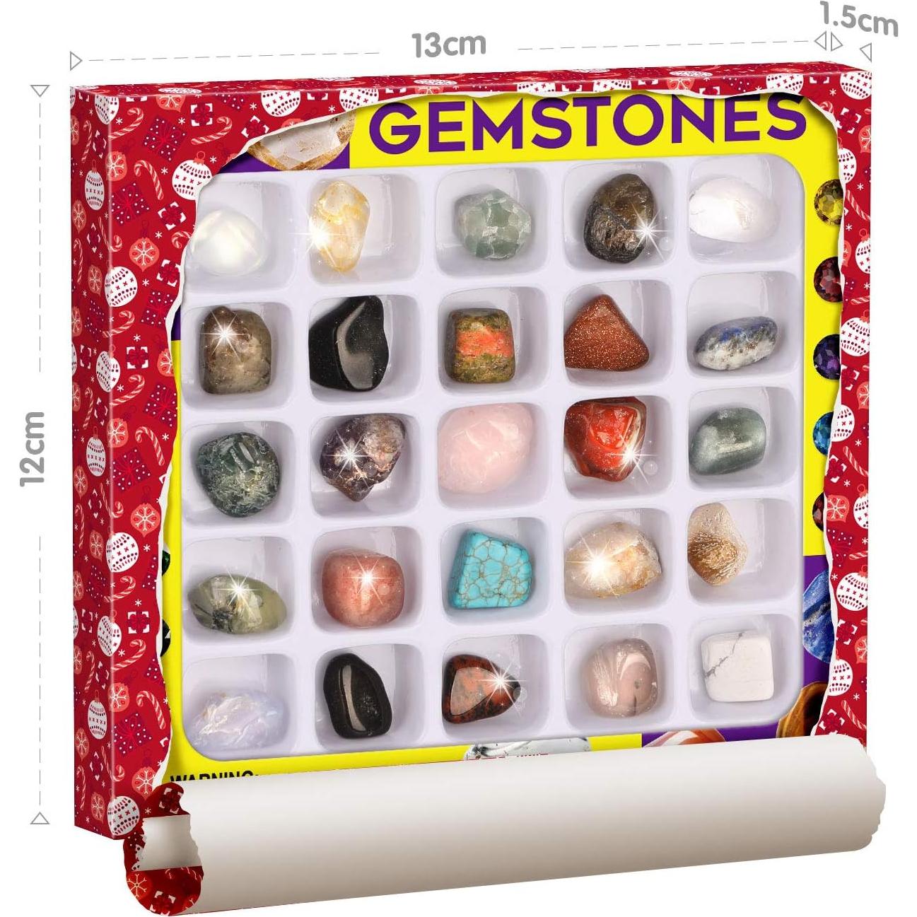 Set de Gemas y Minerales XXTOYS 25PCS para Niños 6-12 Años