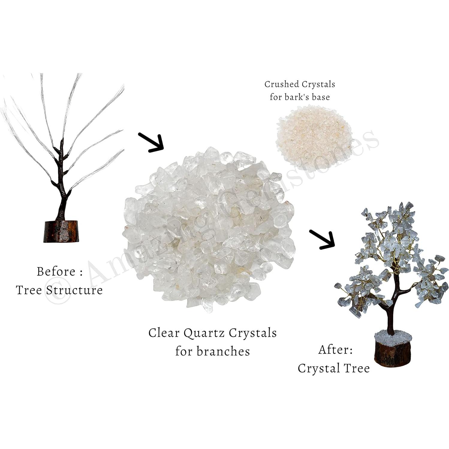 Kit DIY Árbol de Cristal Cuarzo Claro - Feng Shui Decoración