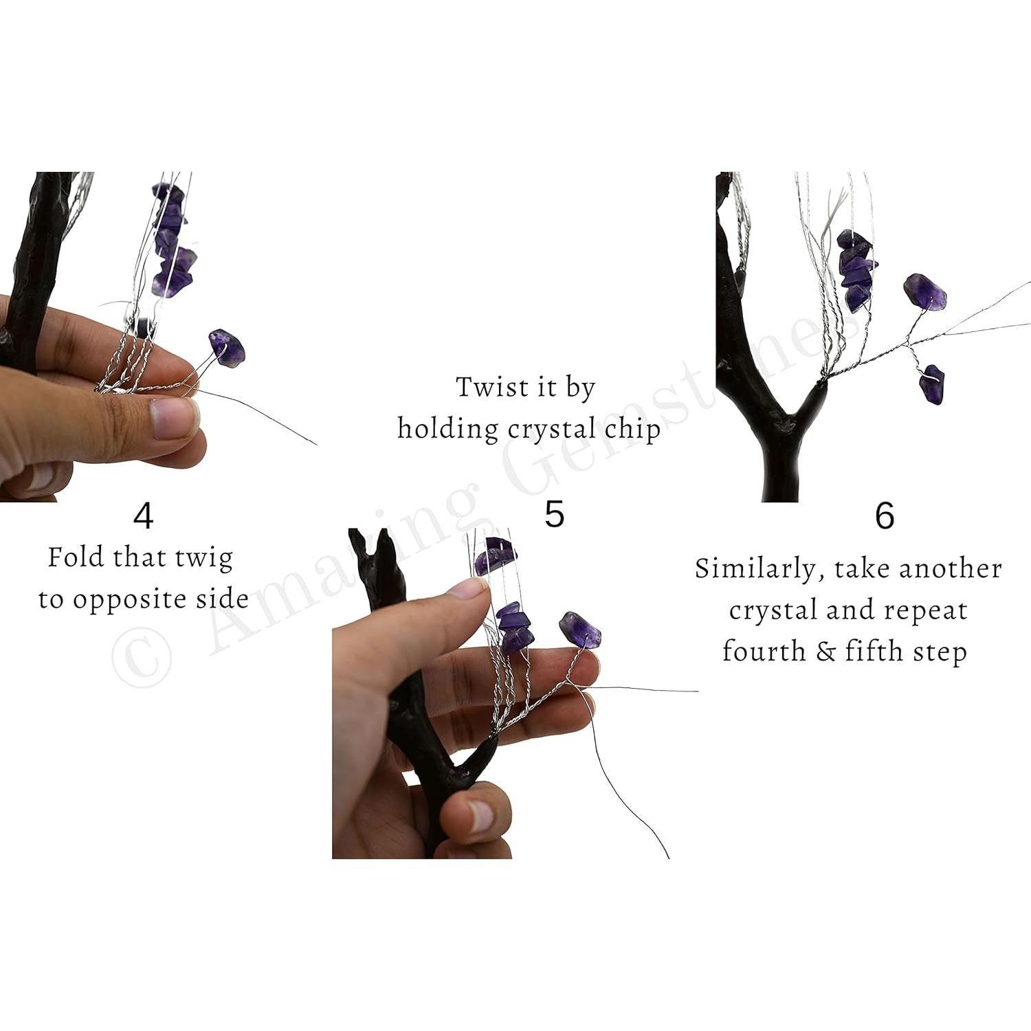 Kit DIY Árbol de Cristal Cuarzo Claro - Feng Shui Decoración