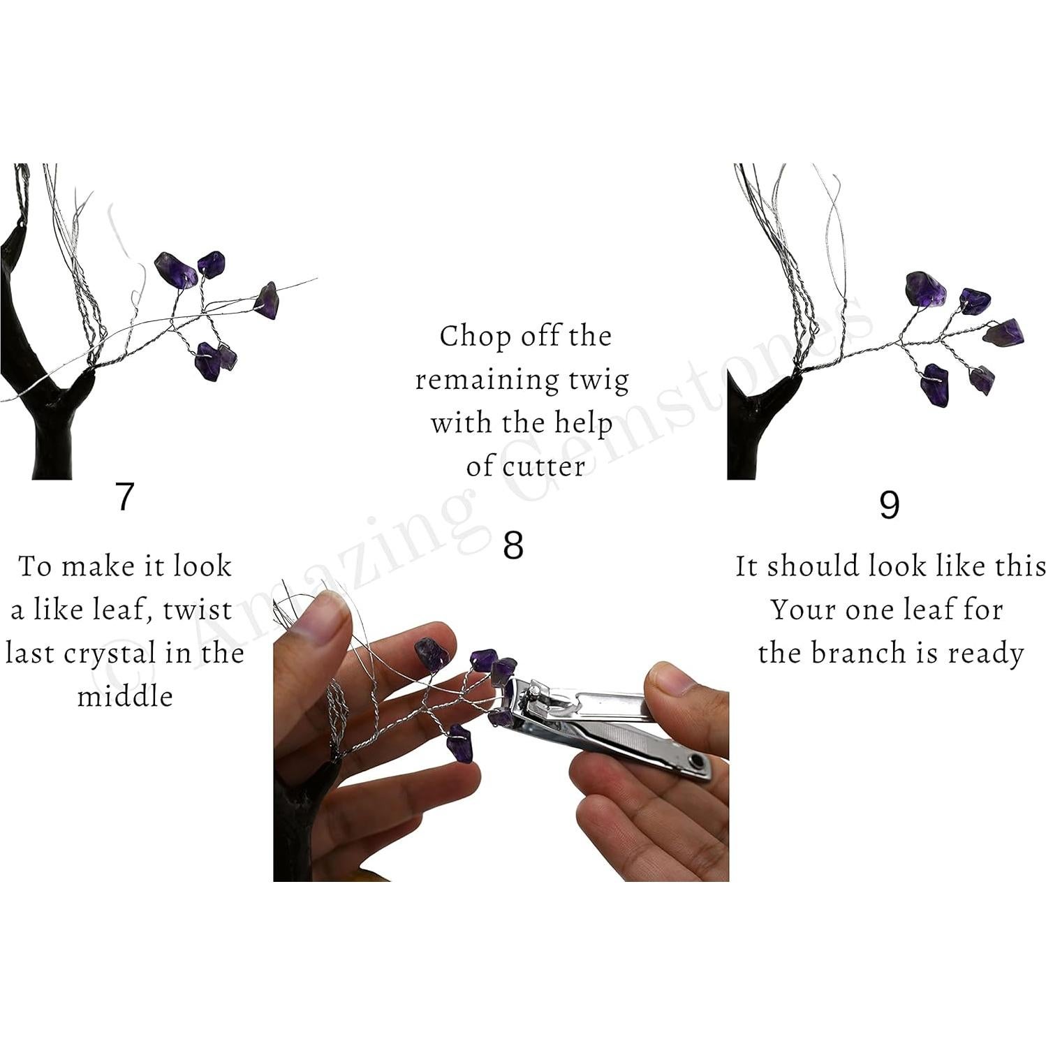 Kit DIY Árbol de Cristal Cuarzo Claro - Feng Shui Decoración