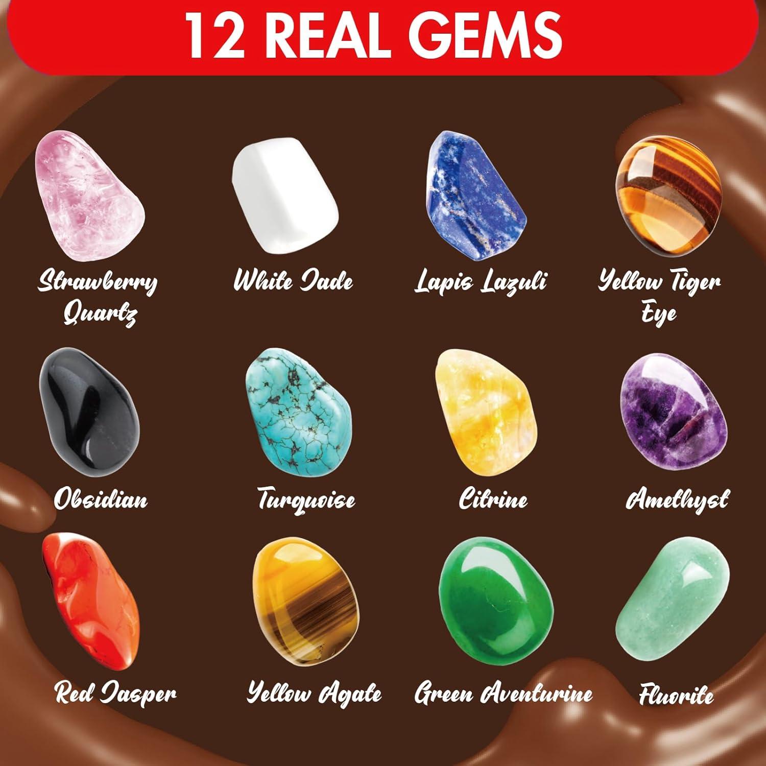 Kit de Excavación de Gemas de Chocolate Gamerside - 12 Gemas