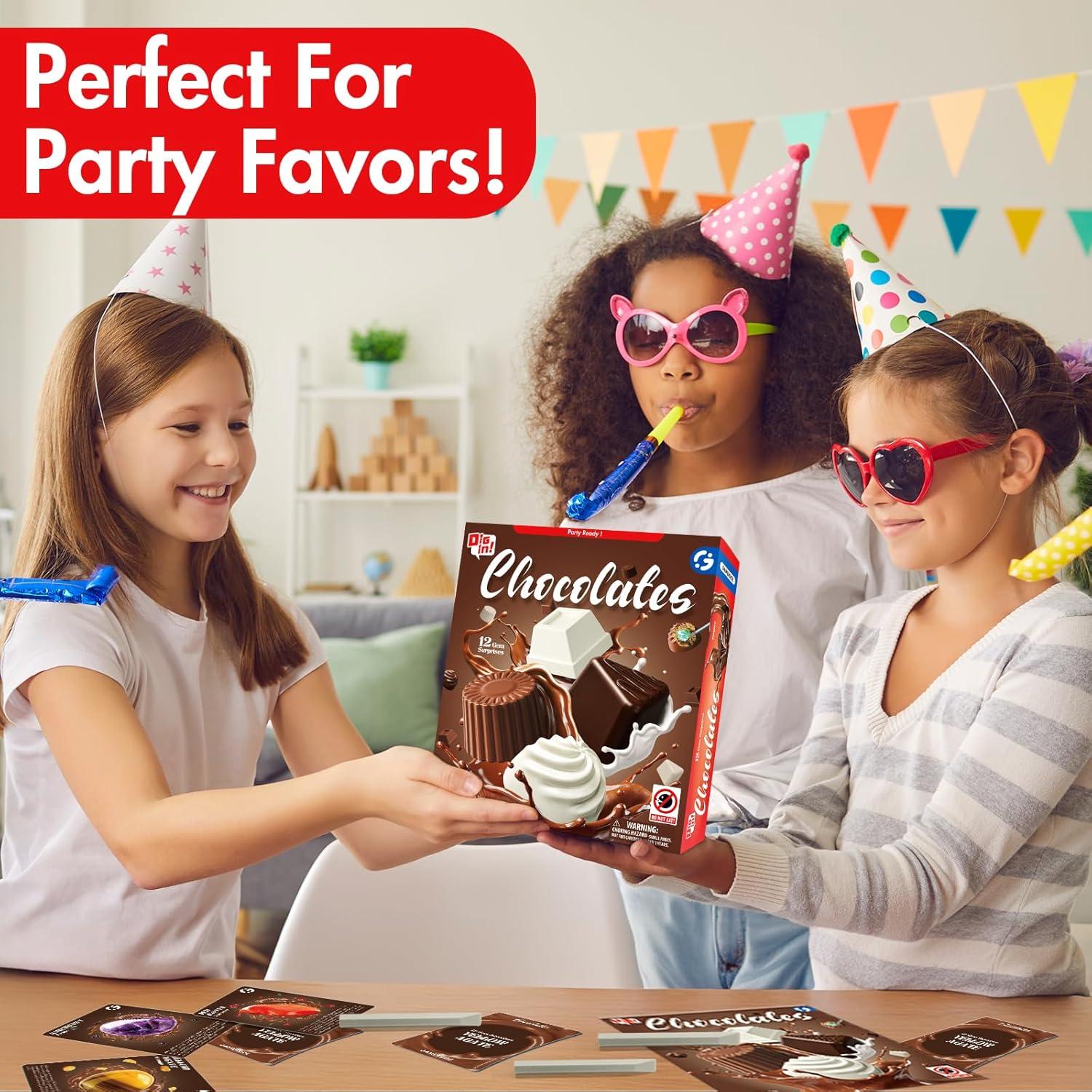 Kit de Excavación de Gemas de Chocolate Gamerside - 12 Gemas