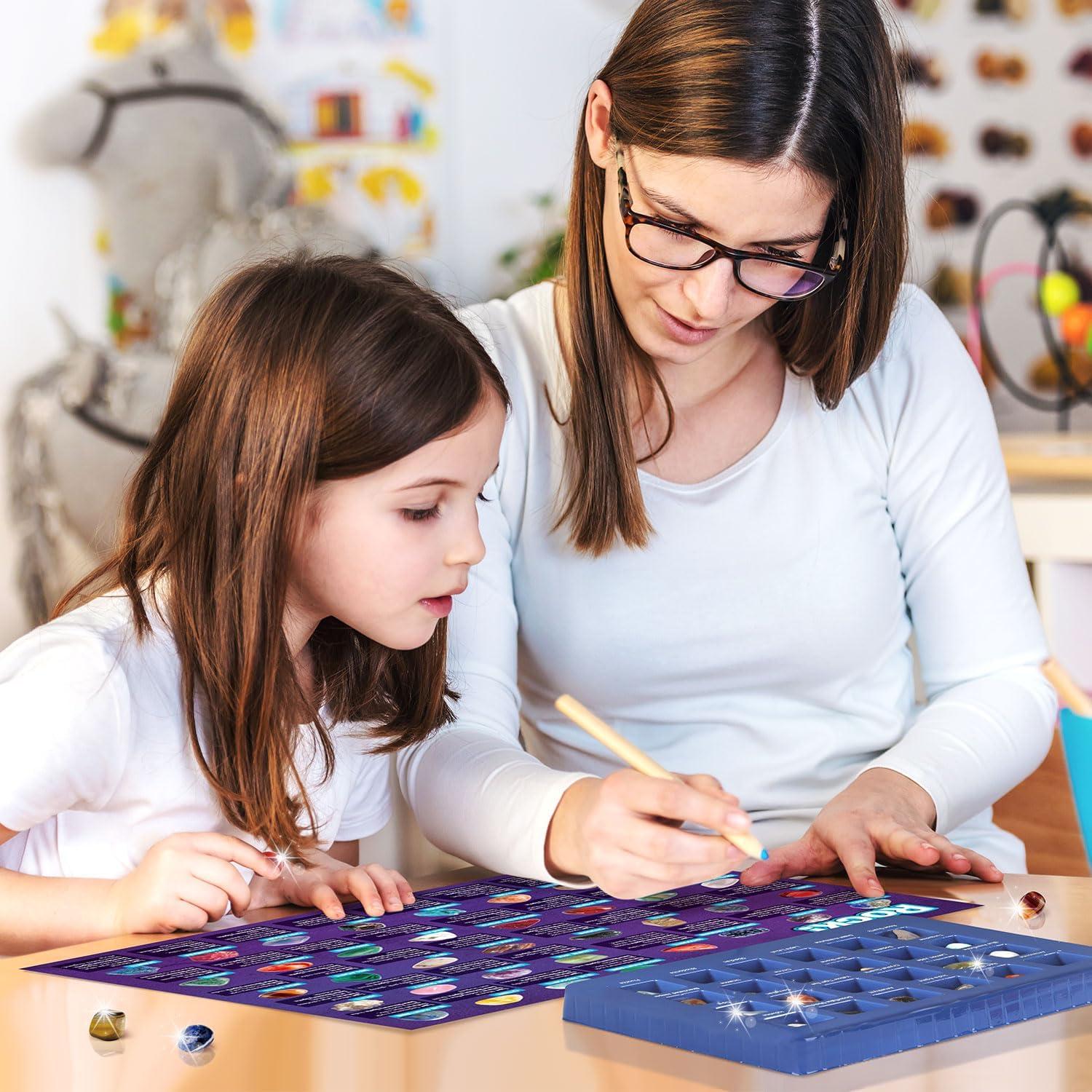 Kit de Geología XXTOYS 24 Piezas Rocas y Minerales para Niños