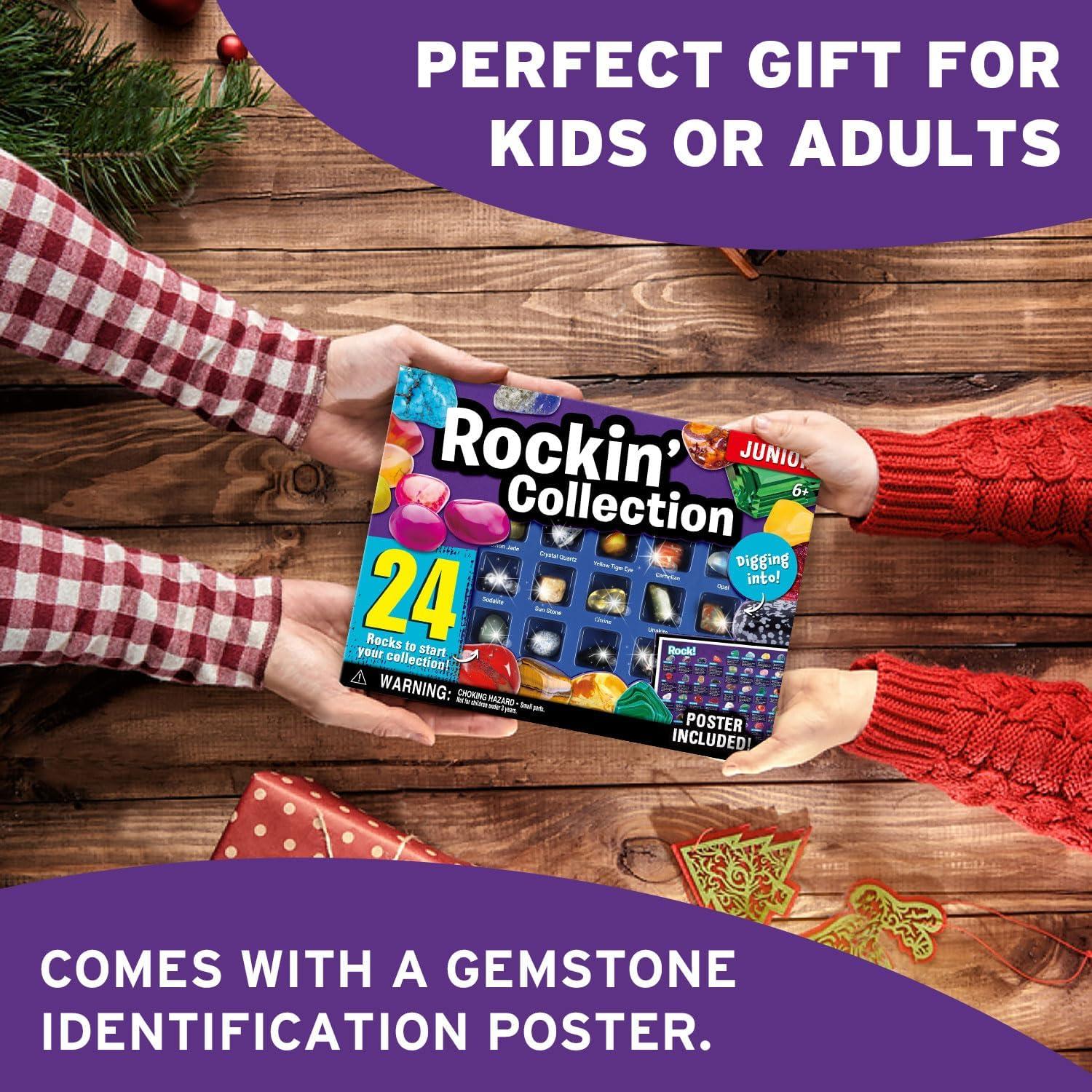 Kit de Geología XXTOYS 24 Piezas Rocas y Minerales para Niños