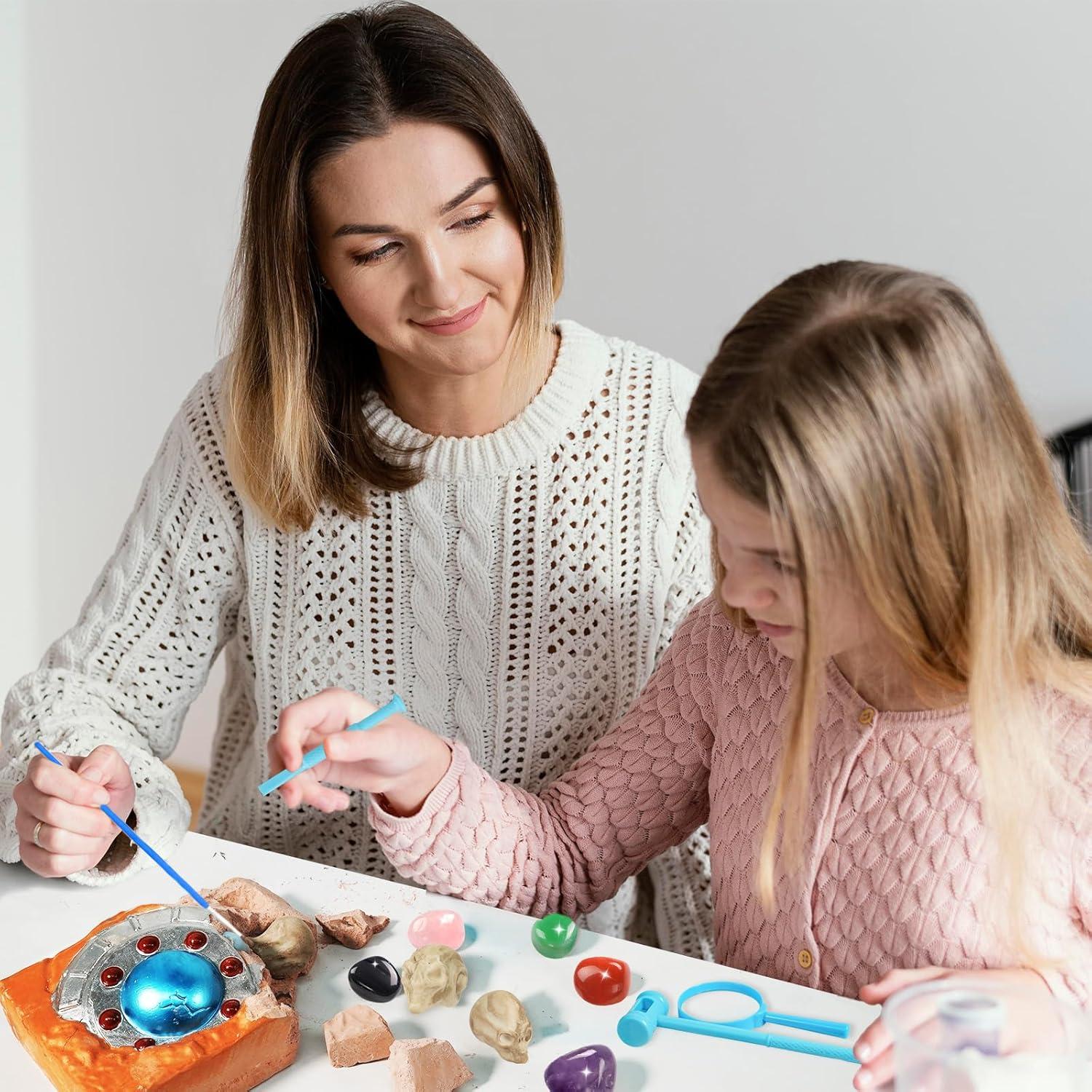 Kit de Excavación Rileryan 12 PZS Gemas y Calaveras Alienígenas