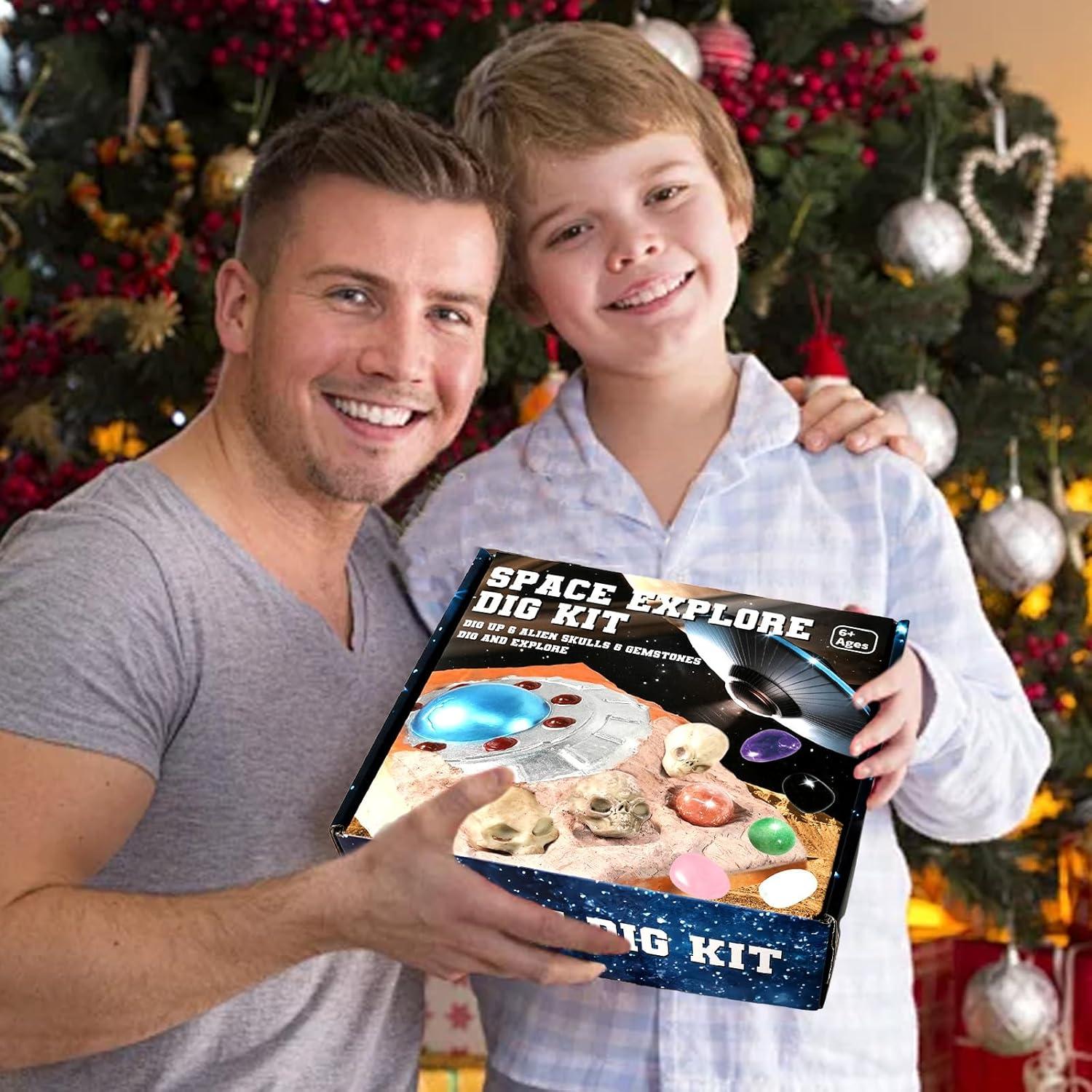 Kit de Excavación Rileryan 12 PZS Gemas y Calaveras Alienígenas