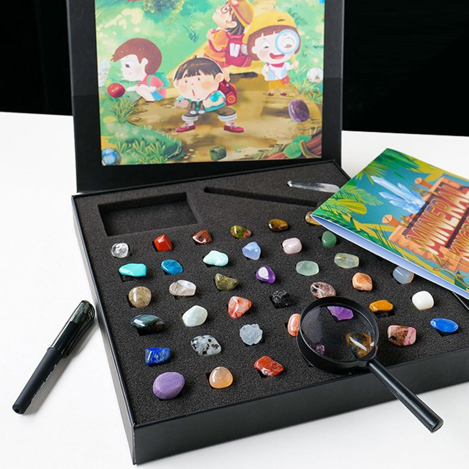 Kit de Rocas 43 Piezas Vbvbip con Herramientas de Geología