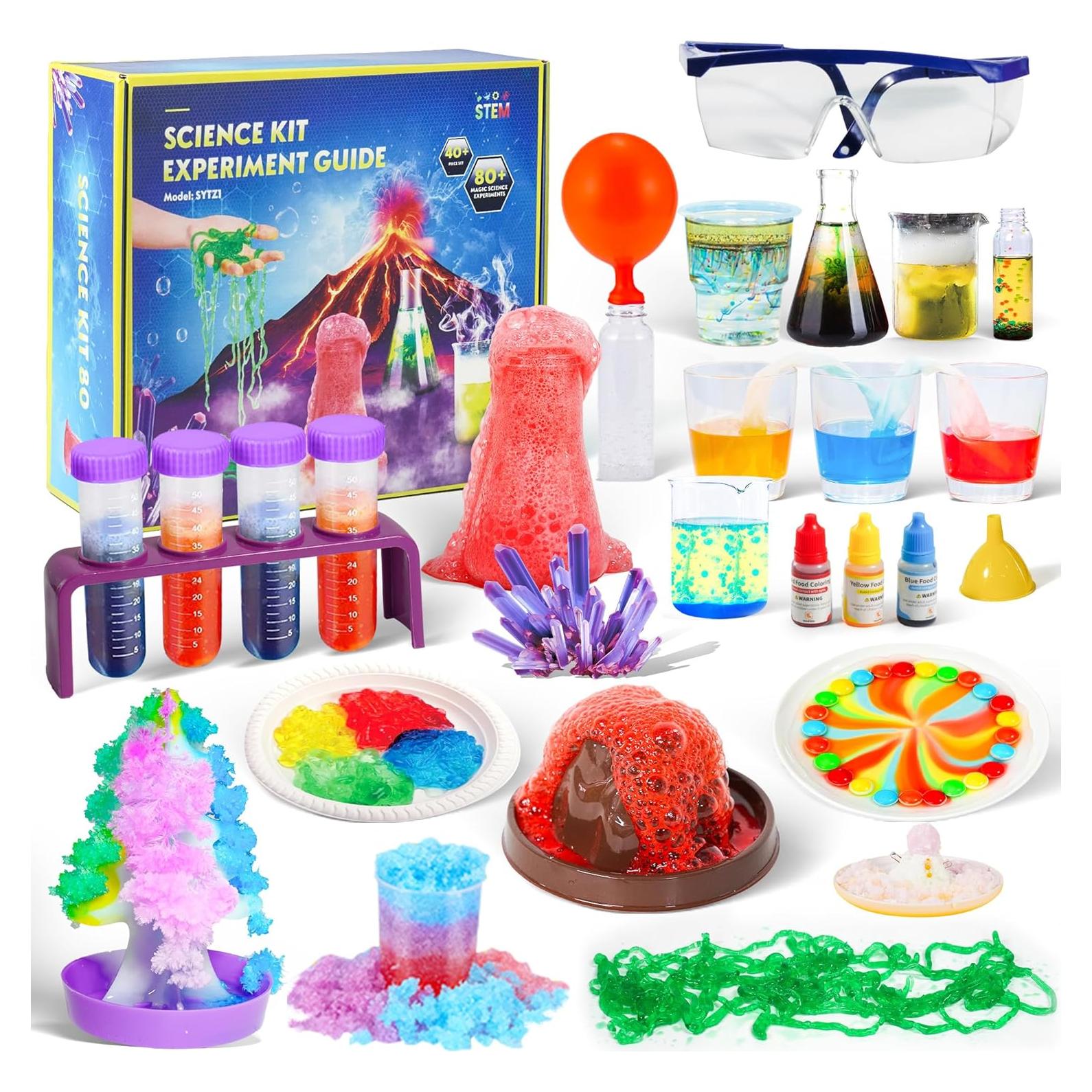 Kit de Experimentos Científicos Airbition 80+ para Niños 6-12 Años