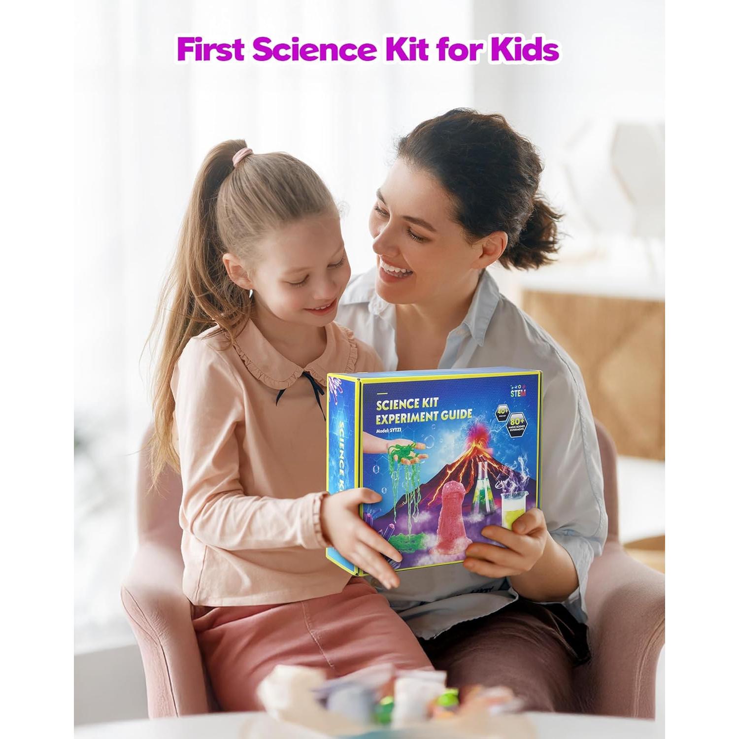 Kit de Experimentos Científicos Airbition 80+ para Niños 6-12 Años