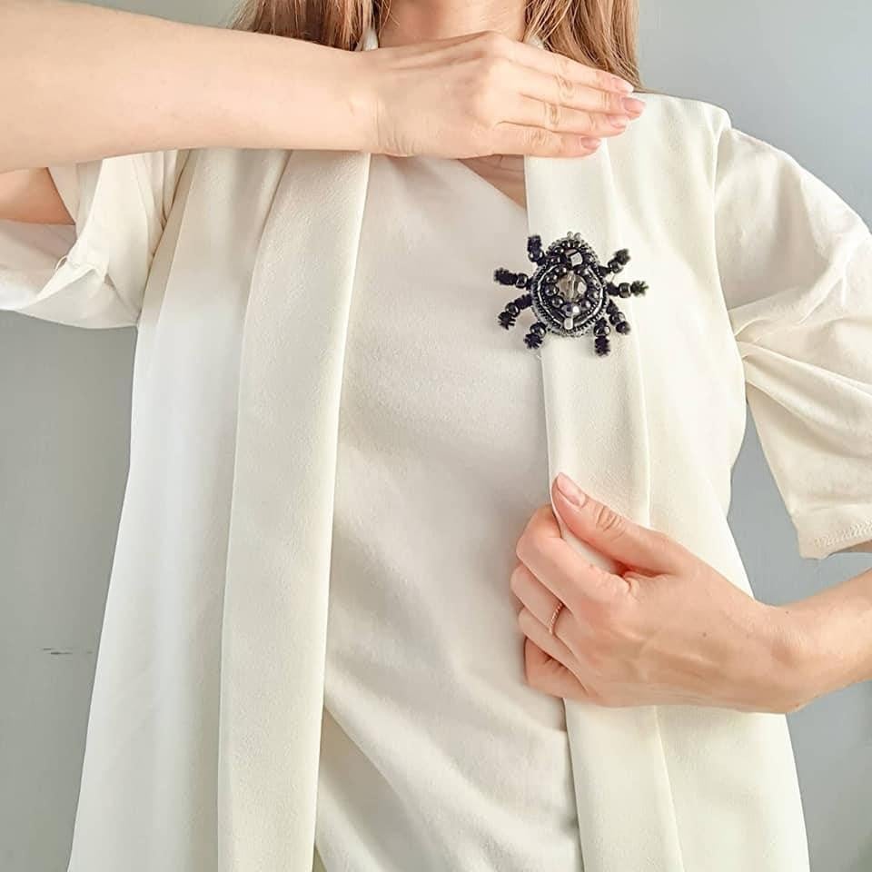 Kit de Cuentas Charivna Mit Broche Araña Multicolor