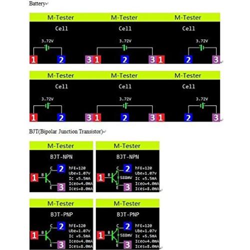 Probador de Transistores HiLetgo LCR-T7 TFT Medidor Multifuncional