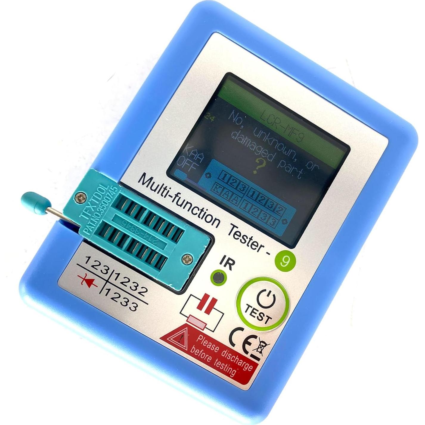 Probador de Transistores LCR MF9 TFT Multifuncional 300mAh