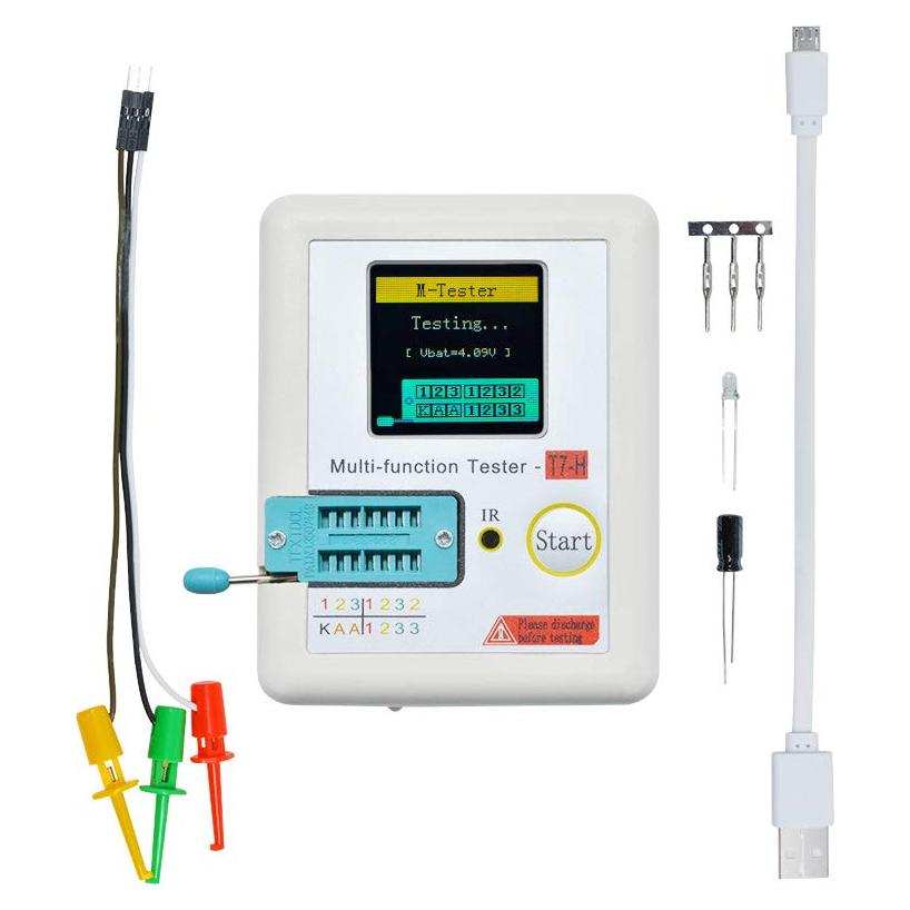 Probador de Transistores LCR Aideepen TC-T7-H Pantalla LCD