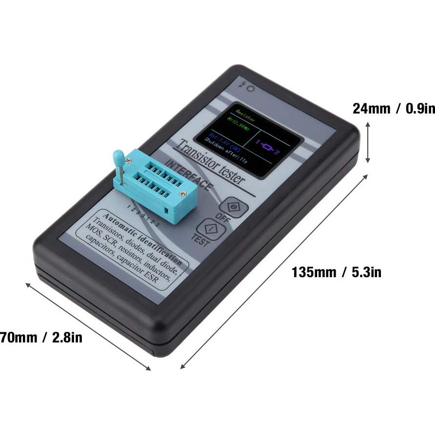 Probador de Transistores M328 Hilitand Pantalla LCD 1.8"