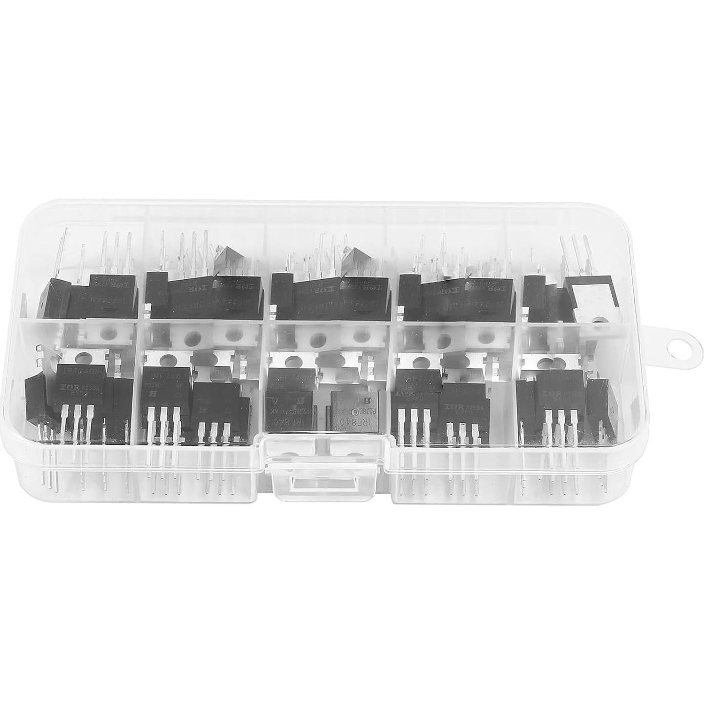 Kit de 50 MOSFETs Canal N y P MELIFE con Caja de Almacenamiento