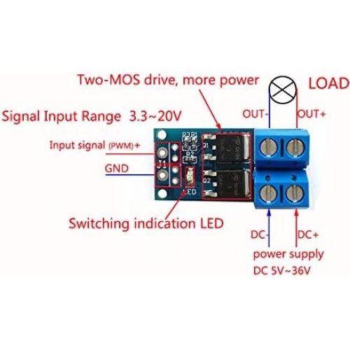 Módulo de Conducción Transistor Dual MOS NOYITO 400W 15A