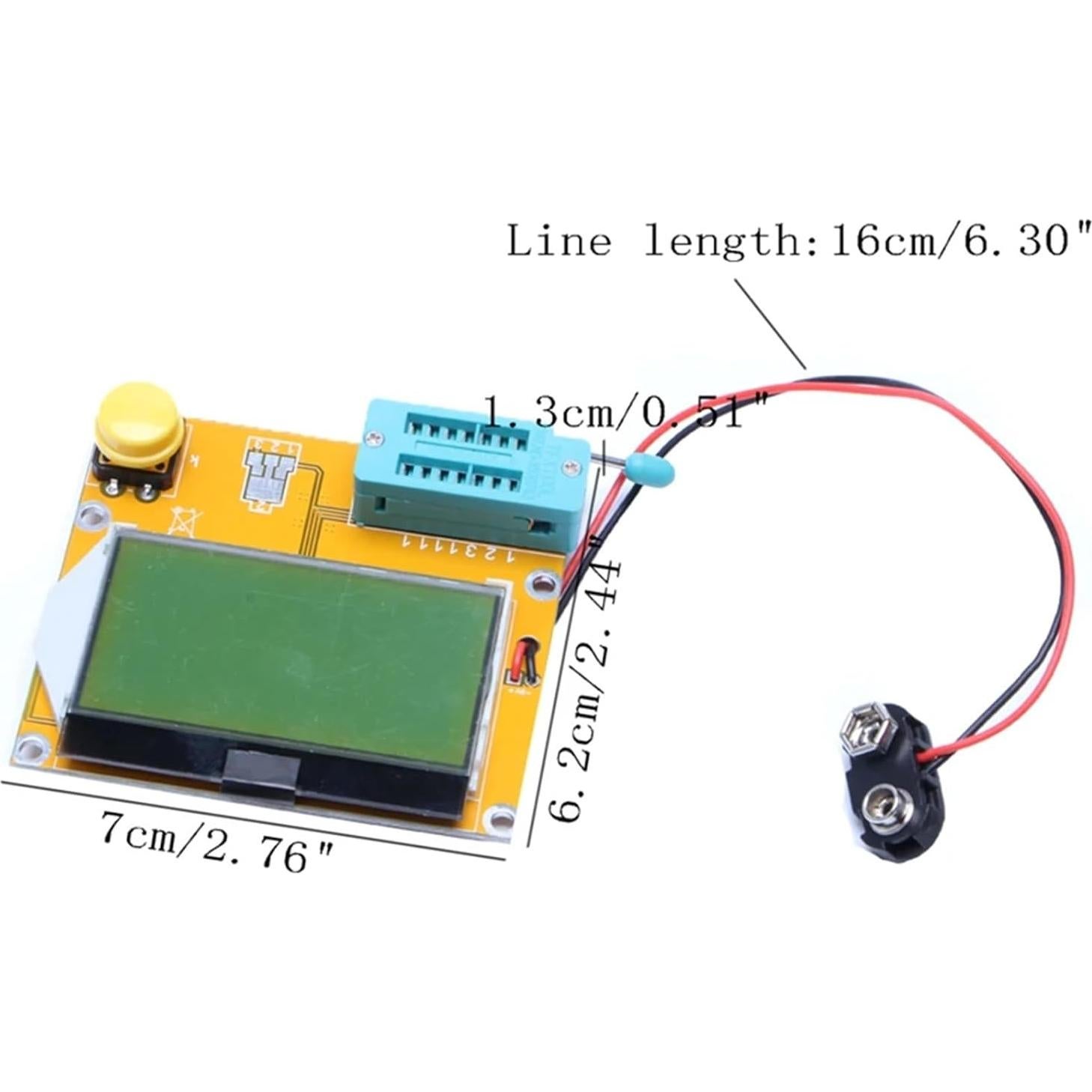 Medidor LCR Digital HUALUCK LCR-T4 para Transistores y Capacitores
