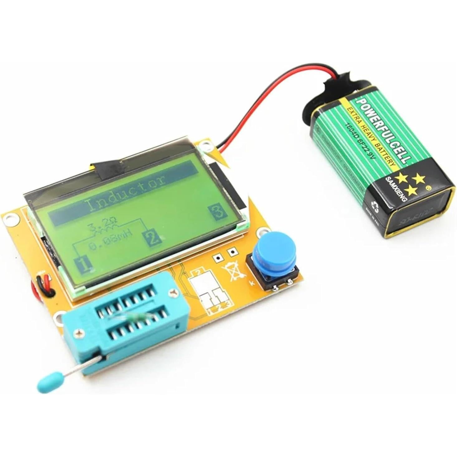 Medidor LCR Digital HUALUCK LCR-T4 para Transistores y Capacitores