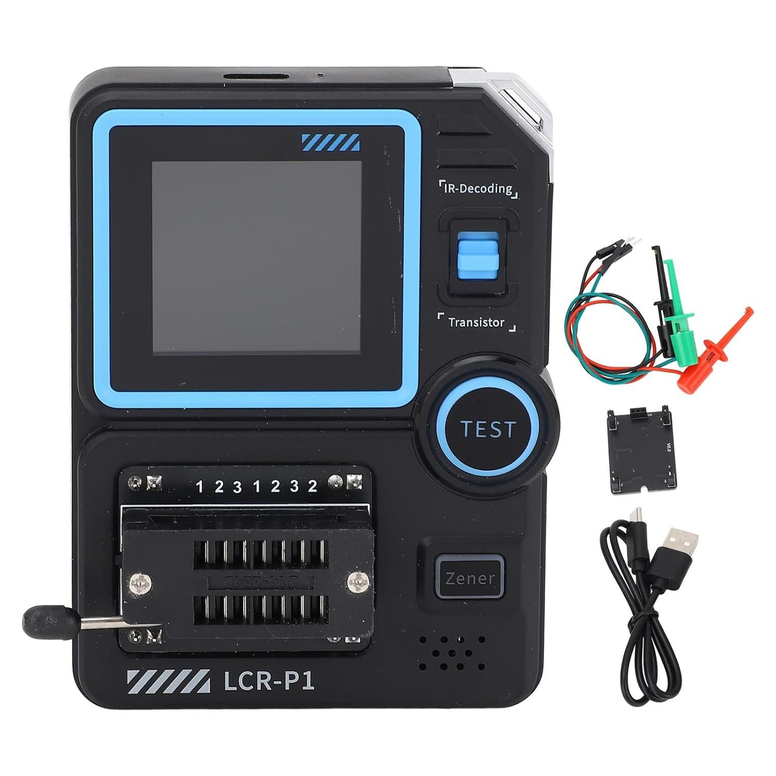 Probador de Transistores Asixxsix P1 Pantalla Color 1.8" USB-C