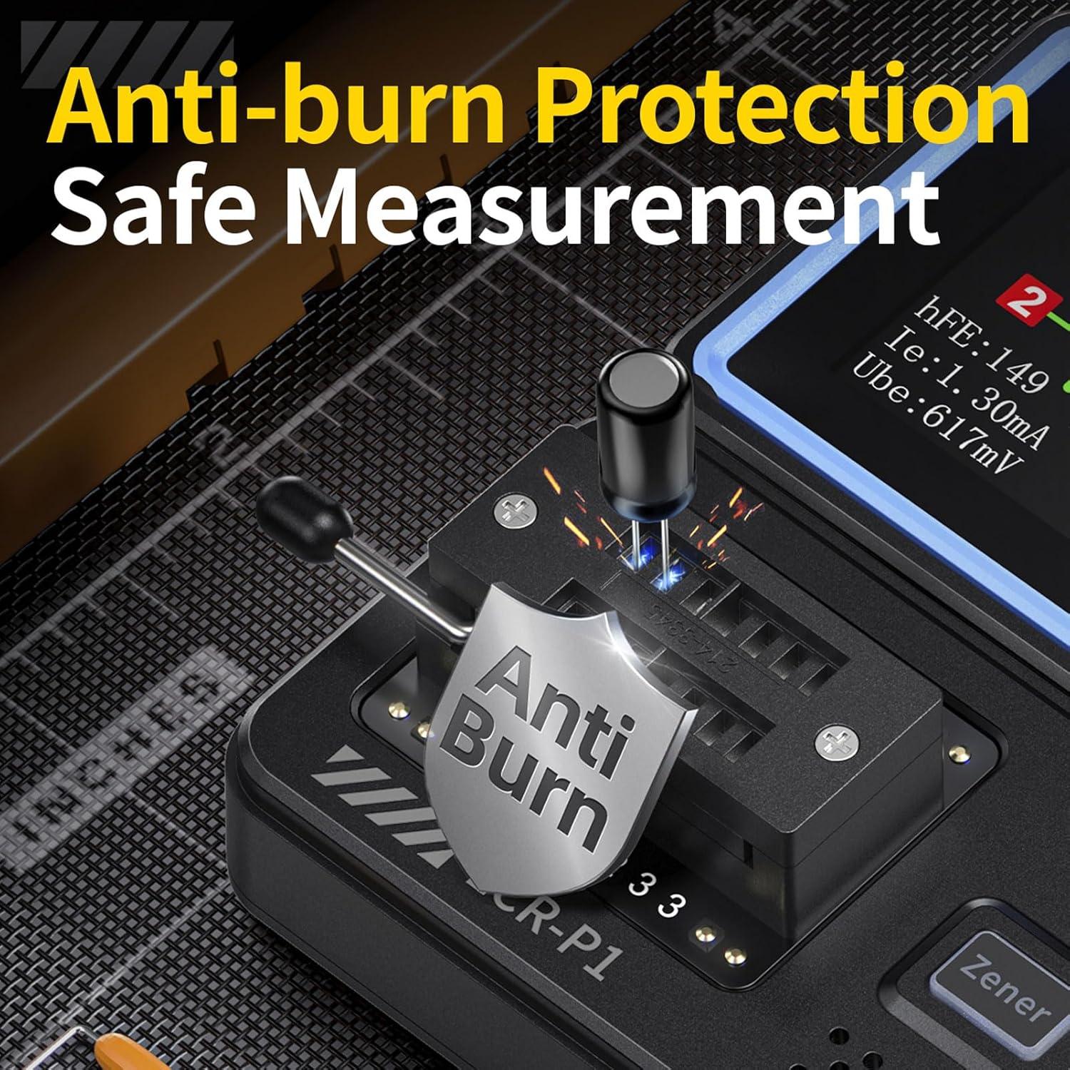 Probador de Transistores Asixxsix P1 Pantalla Color 1.8" USB-C