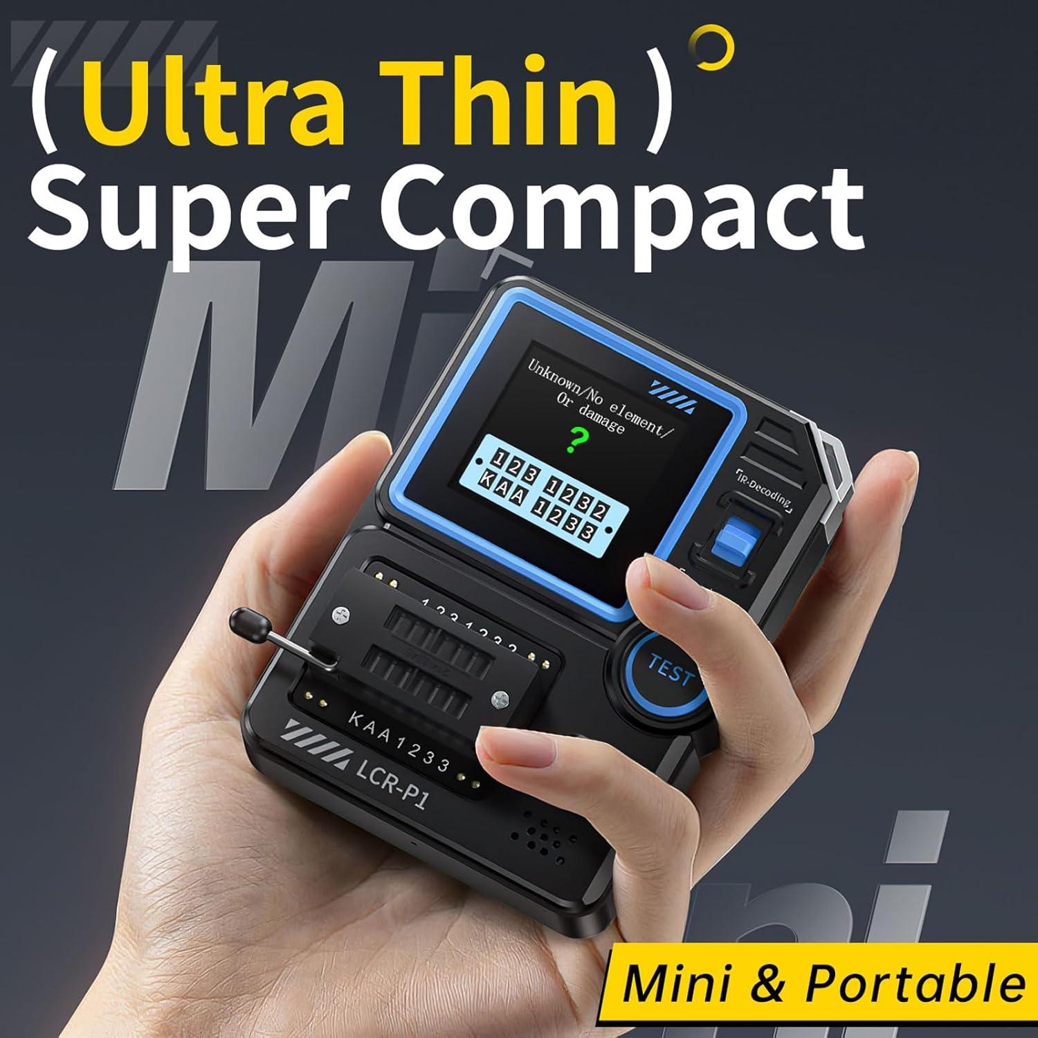 Probador de Transistores y Capacitores P1 - Pantalla 1.44"